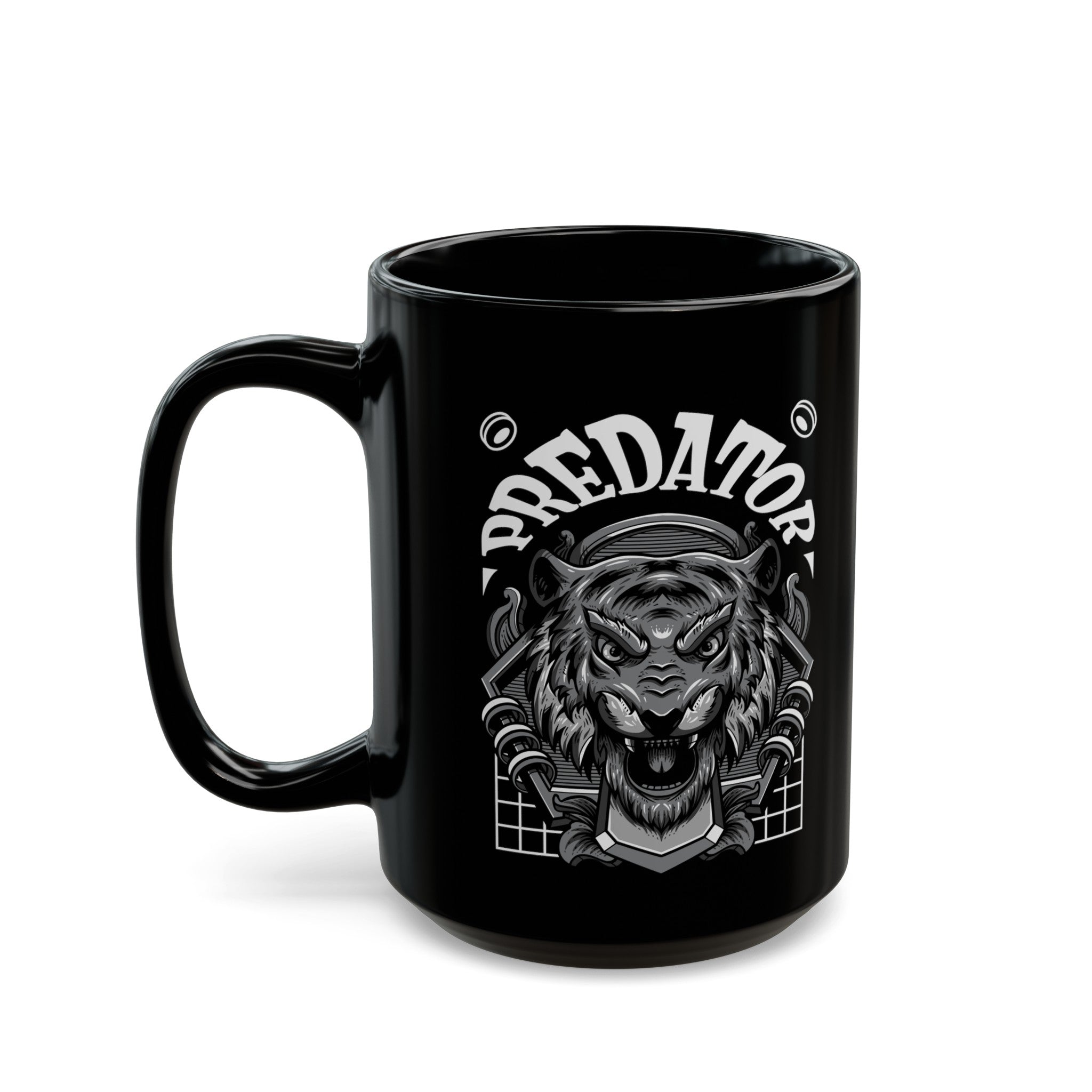 Predator Black Mug (11oz, 15oz)-Phoenix Styles