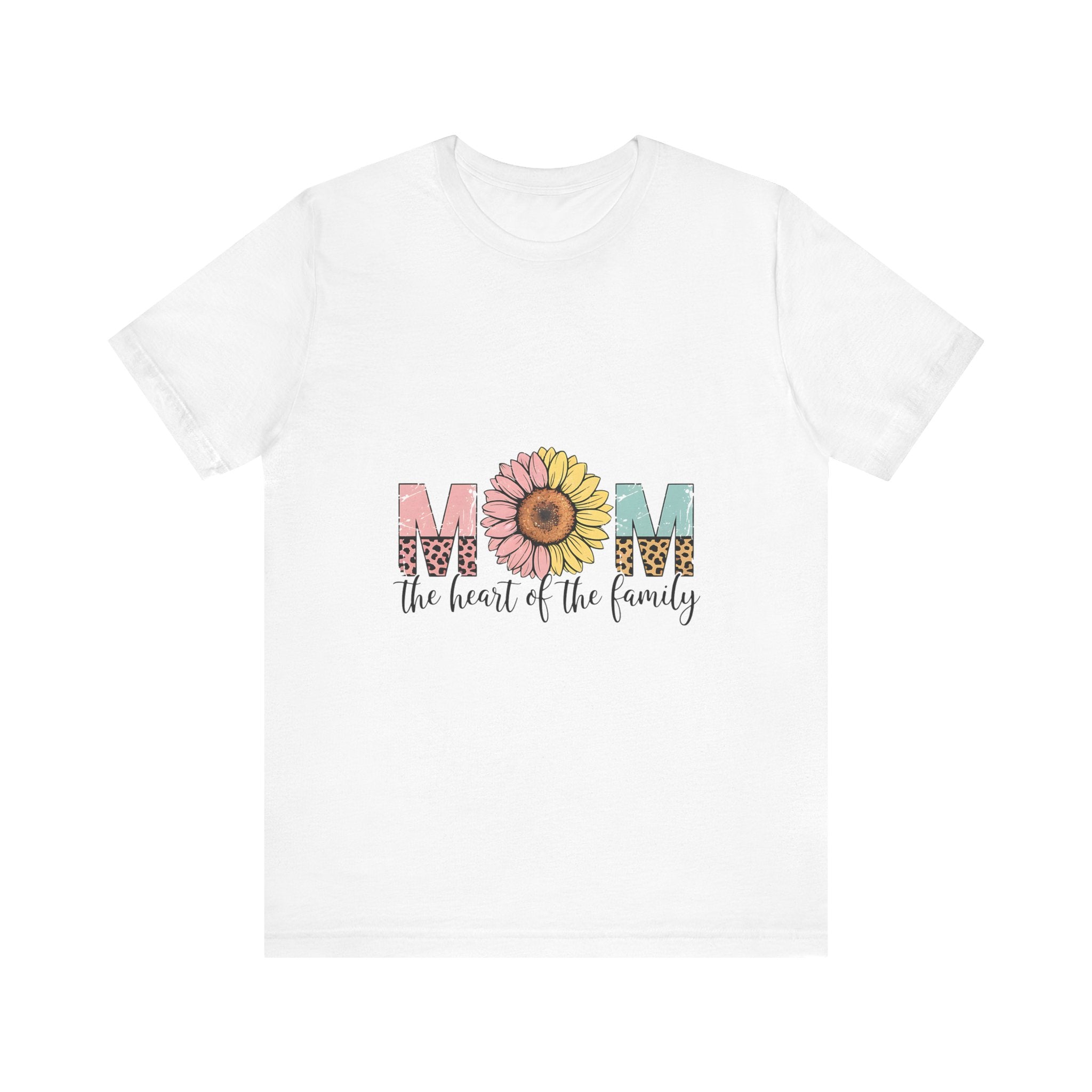 Mom Heart of the Family Tee - Unisex Jersey Short Sleeve T-Shirt