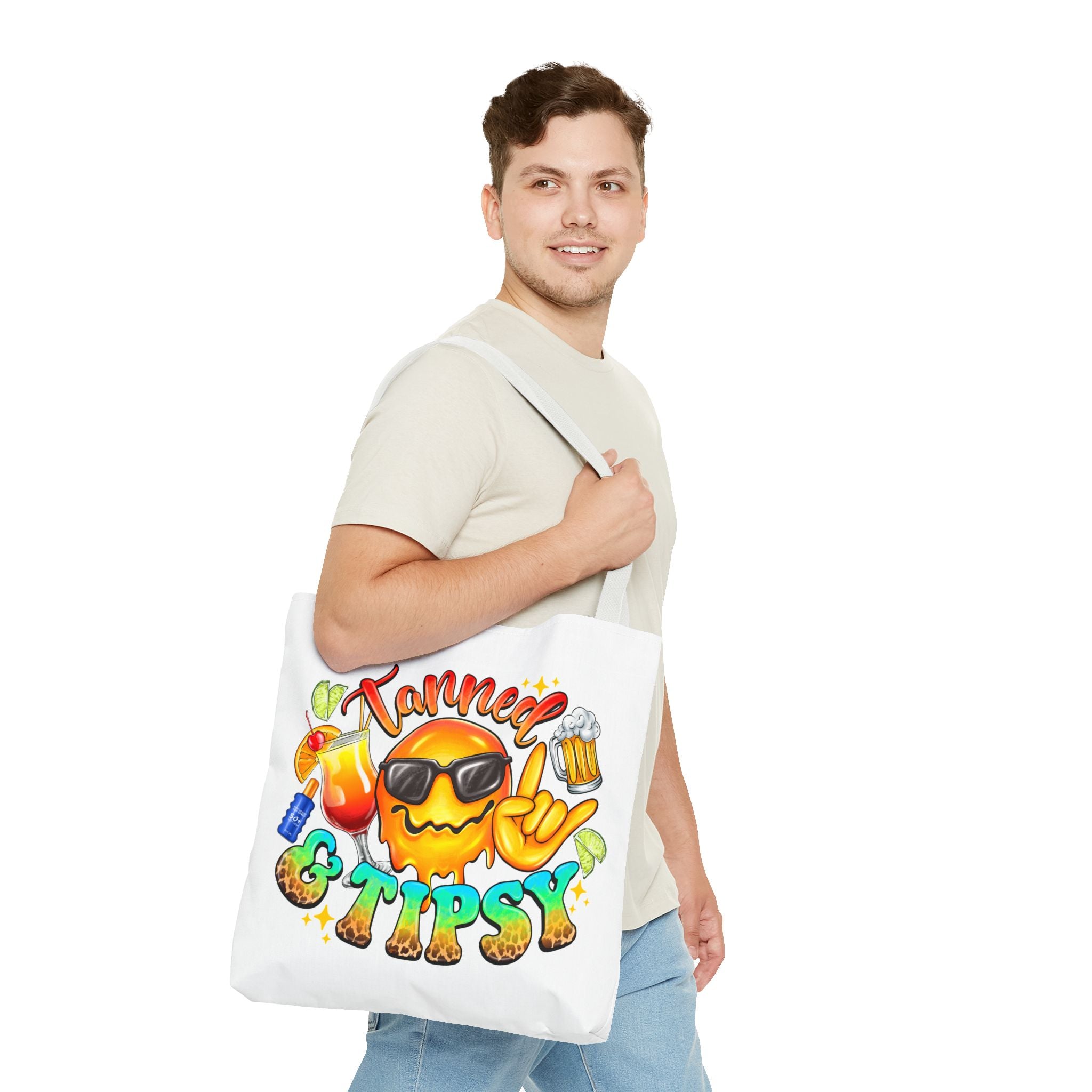 Tanned and Tipsy Tote Bag-Phoenix Styles