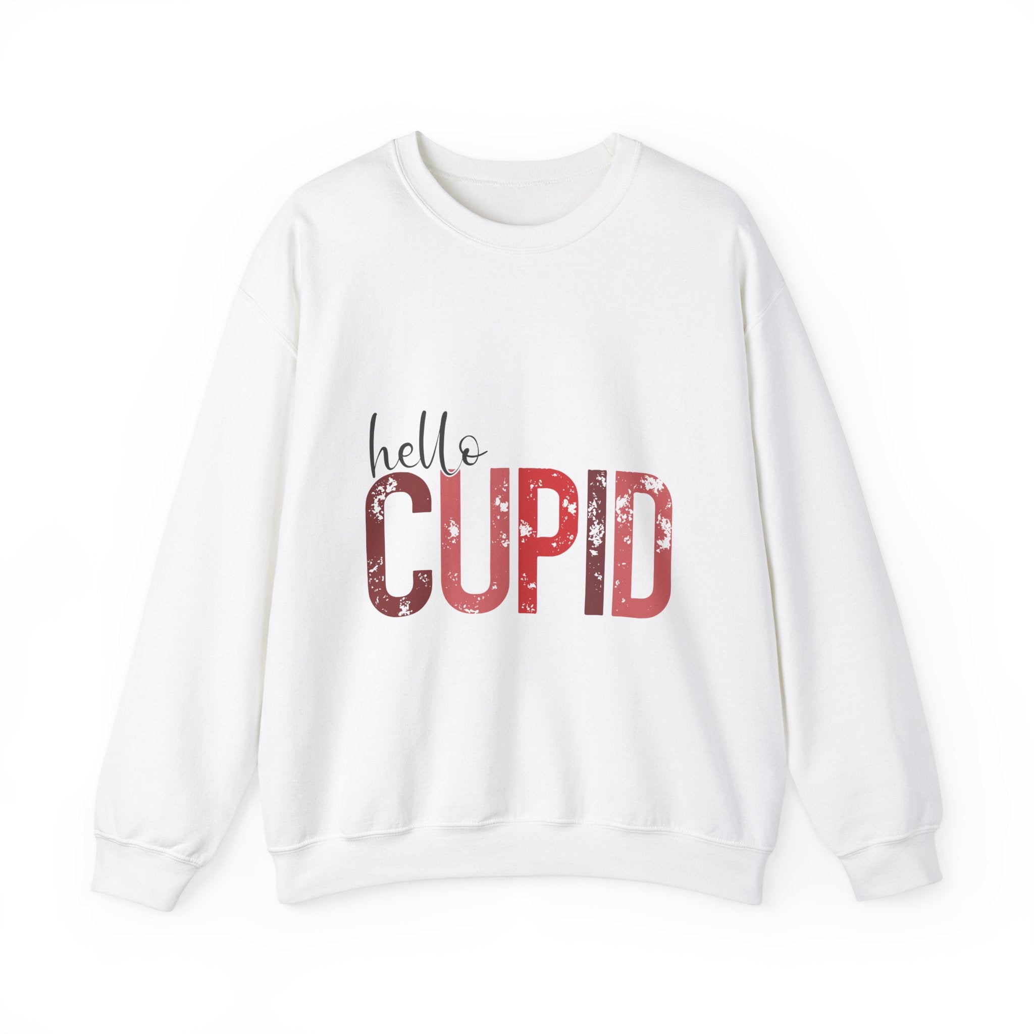 Hello Cupid Valentine's Day Crewneck Sweatshirt-Phoenix Styles