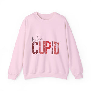 Hello Cupid Valentine's Day Crewneck Sweatshirt-Phoenix Styles