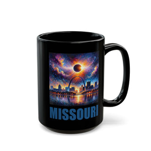 Missouri Solar Eclipse Black Mug (11oz, 15oz)-Phoenix Styles