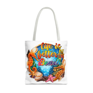 Life is Better At the Beach Tote Bag-Phoenix Styles