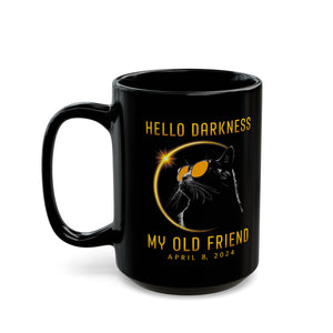 Cat Eclipse Black Mug (11oz, 15oz)-Phoenix Styles