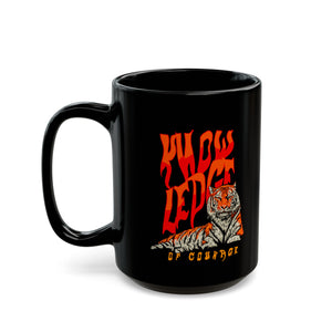 Courages Tiger Black Mug (11oz, 15oz)-Phoenix Styles