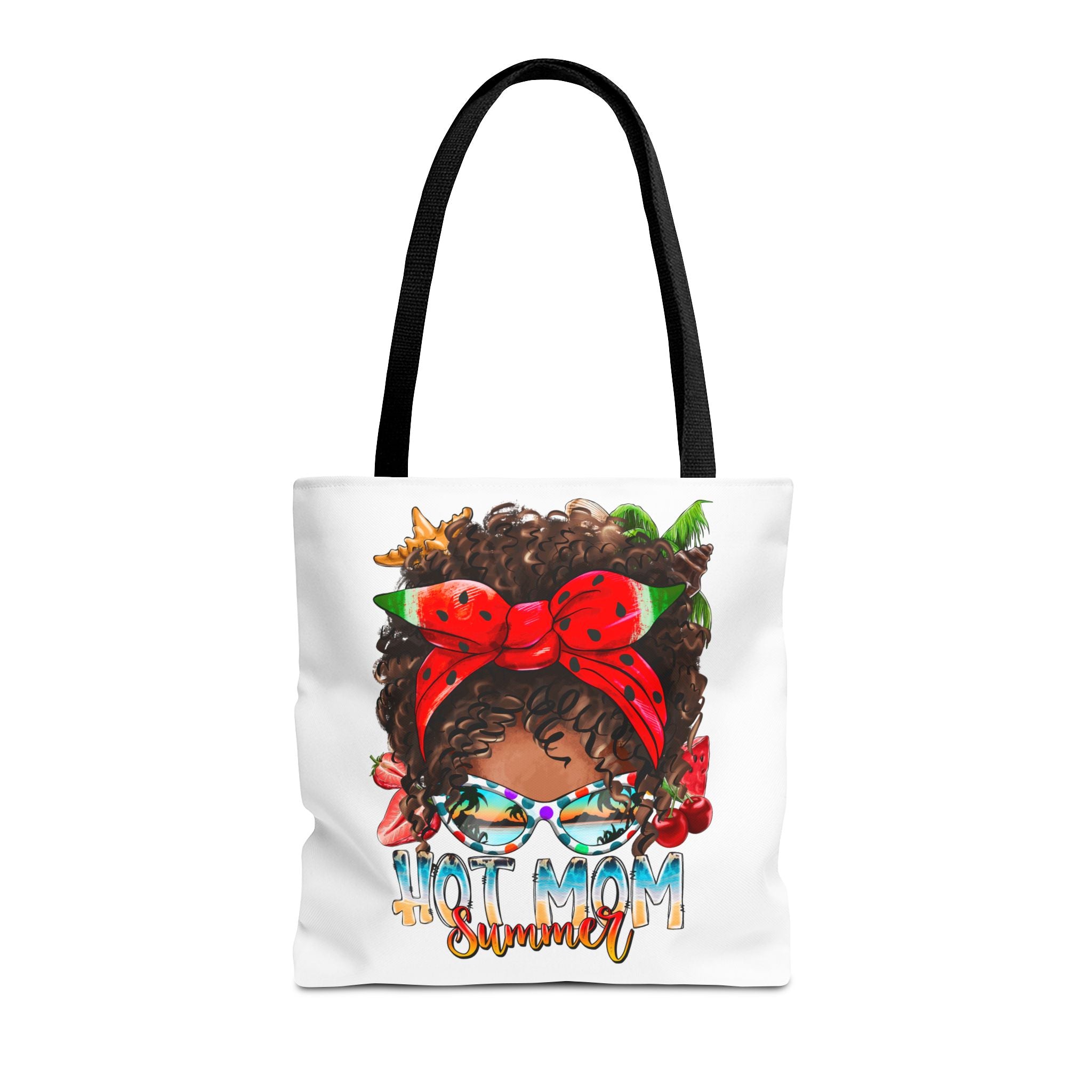 Hot Mom Summer Afro Tote Bag-Phoenix Styles