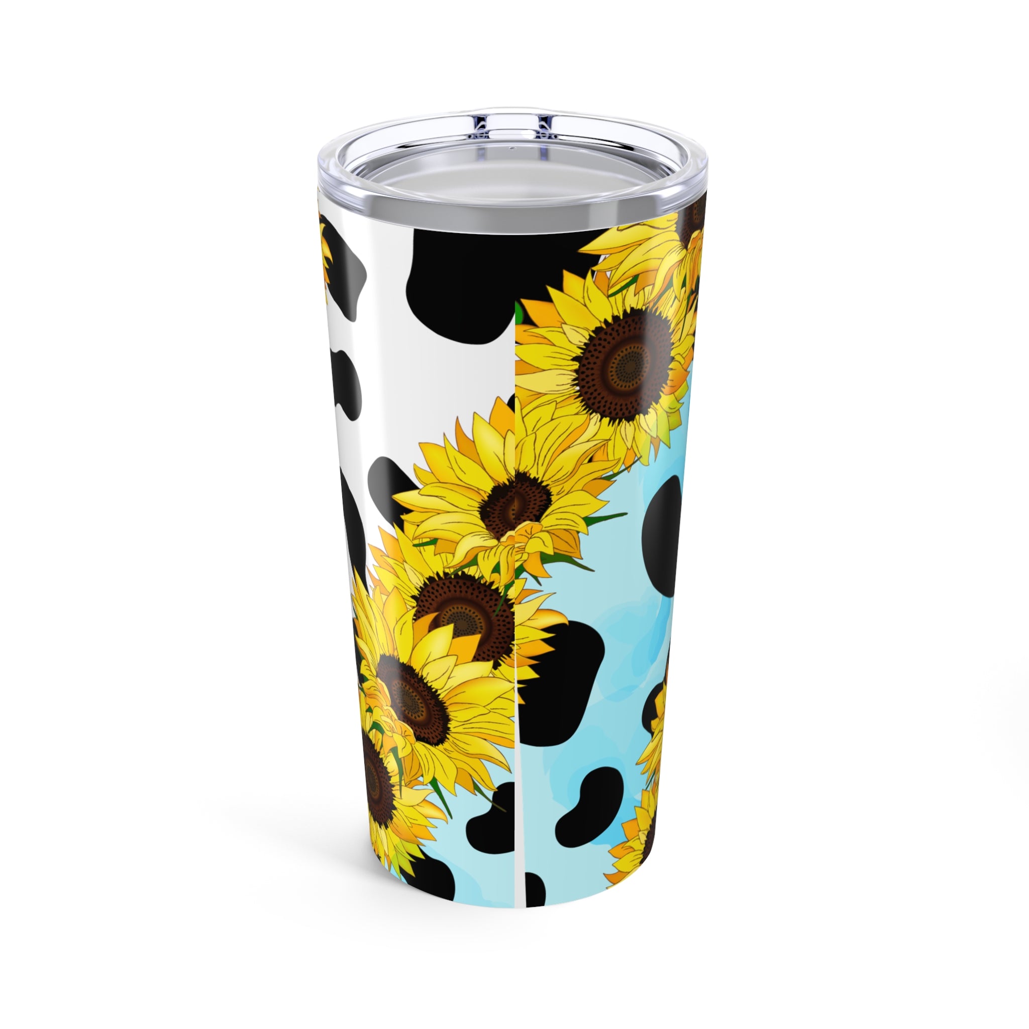 Blue Cow Sunflower Tumbler-Phoenix Styles