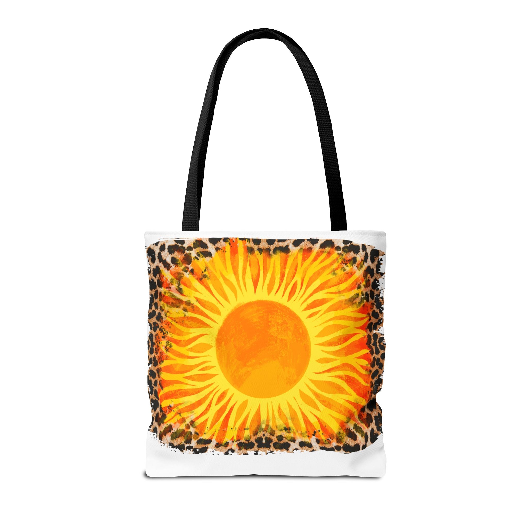 Sun with Leopard Tote Bag-Phoenix Styles