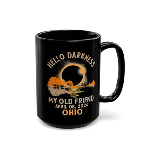 Hello Friend Ohio- Solar Eclipse Black Mug (11oz, 15oz)-Phoenix Styles