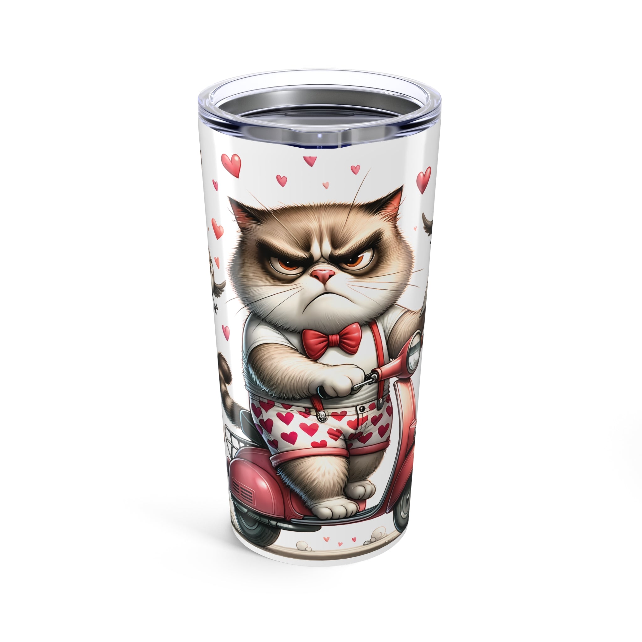 Funny Grumpy Cat Valentine Two Tumbler 20oz