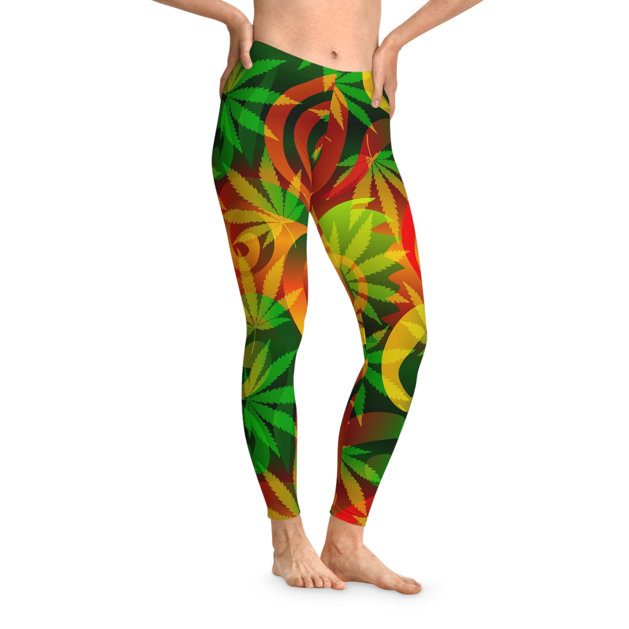 Ganja Vibe Stretchy Leggings