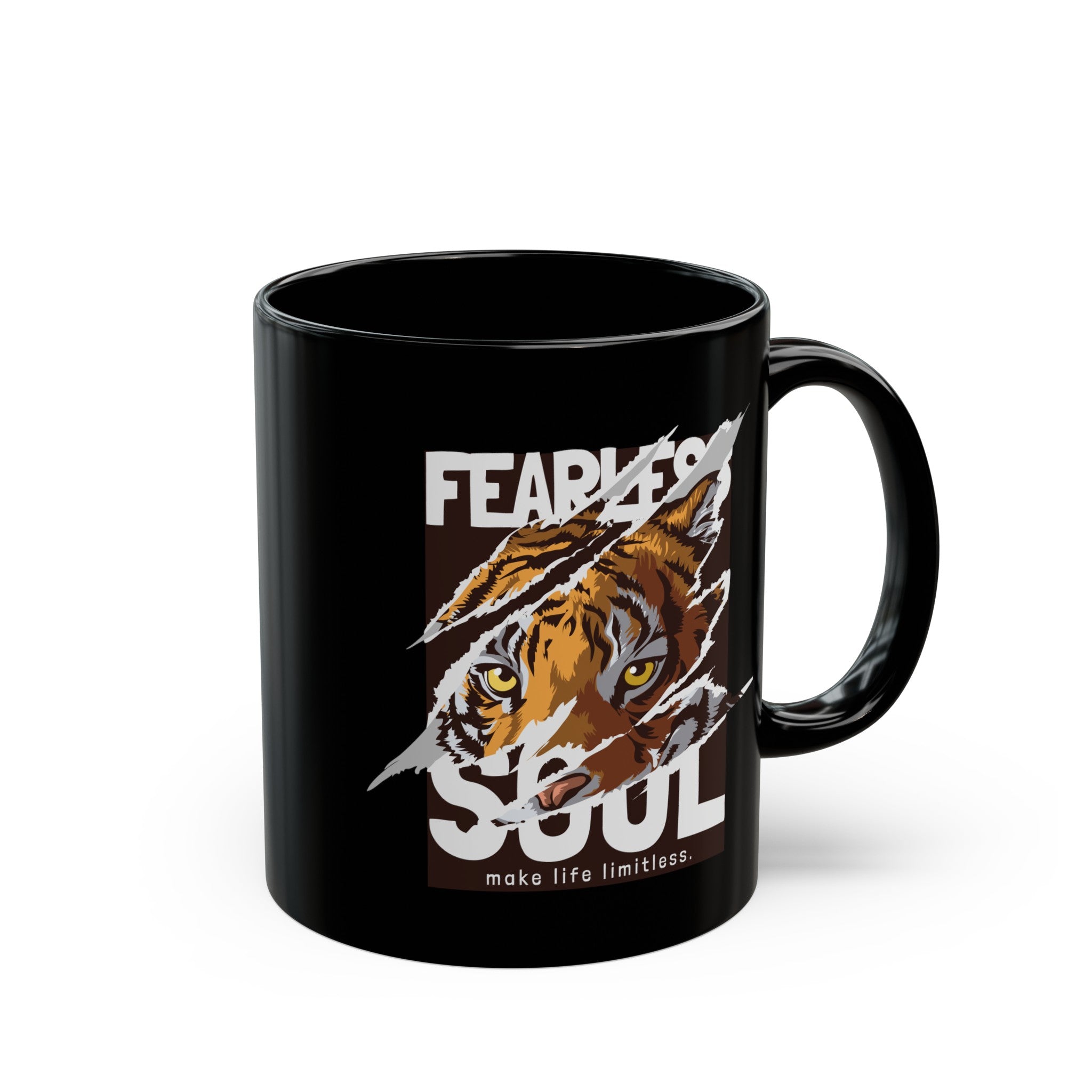 Fearless Soul Black Mug (11oz, 15oz)-Phoenix Styles