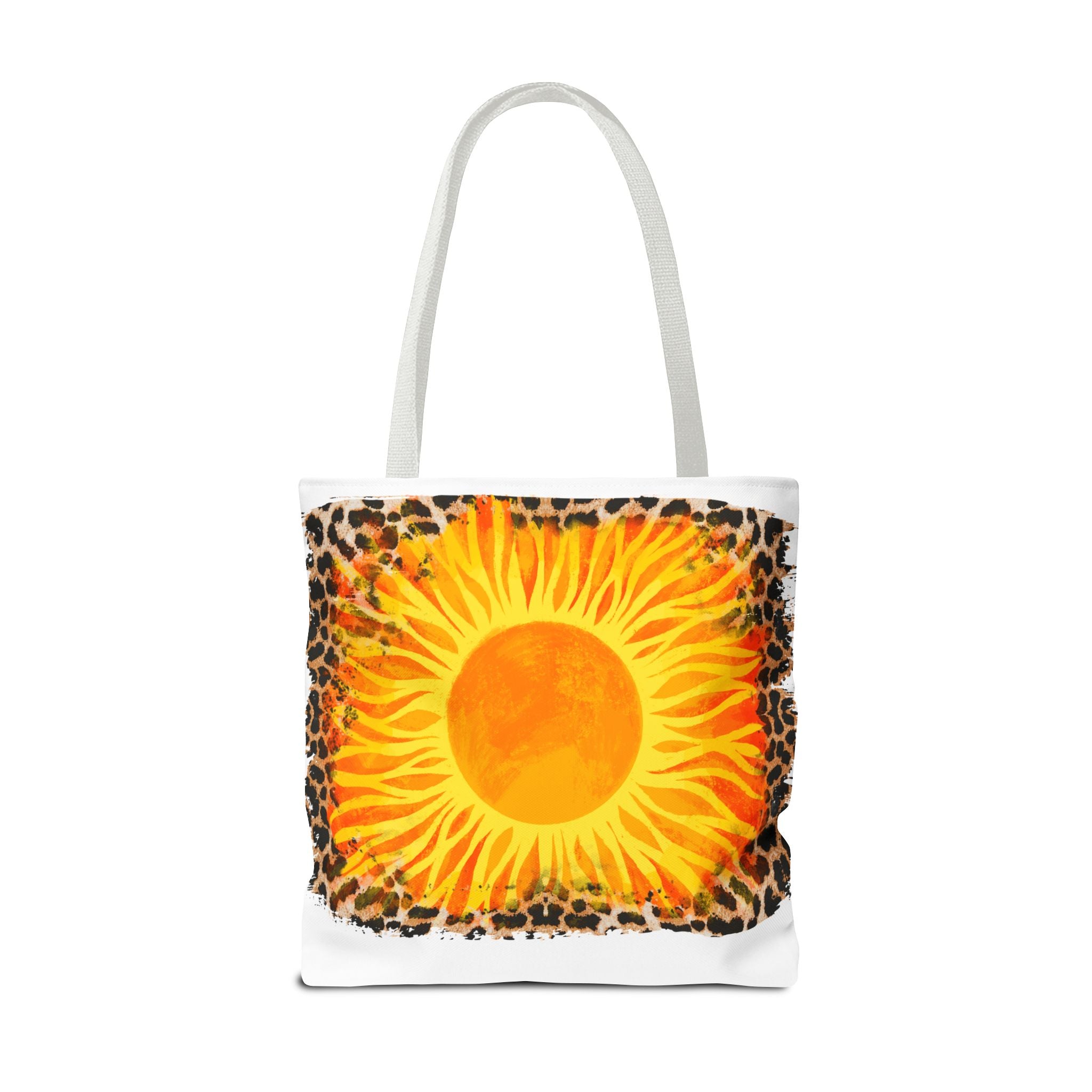 Sun with Leopard Tote Bag-Phoenix Styles