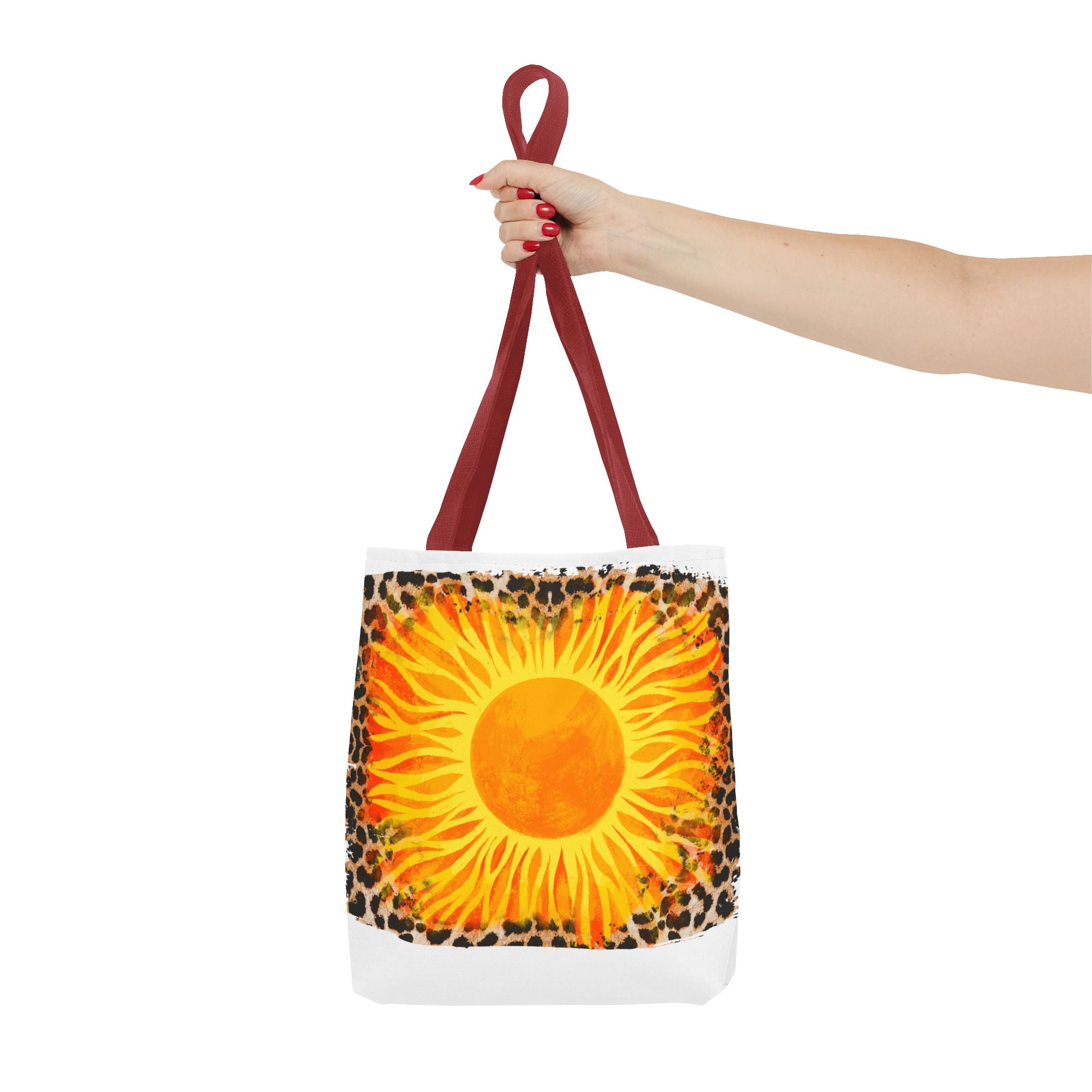 Sun with Leopard Tote Bag-Phoenix Styles