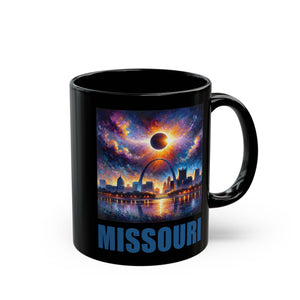 Missouri Solar Eclipse Black Mug (11oz, 15oz)-Phoenix Styles