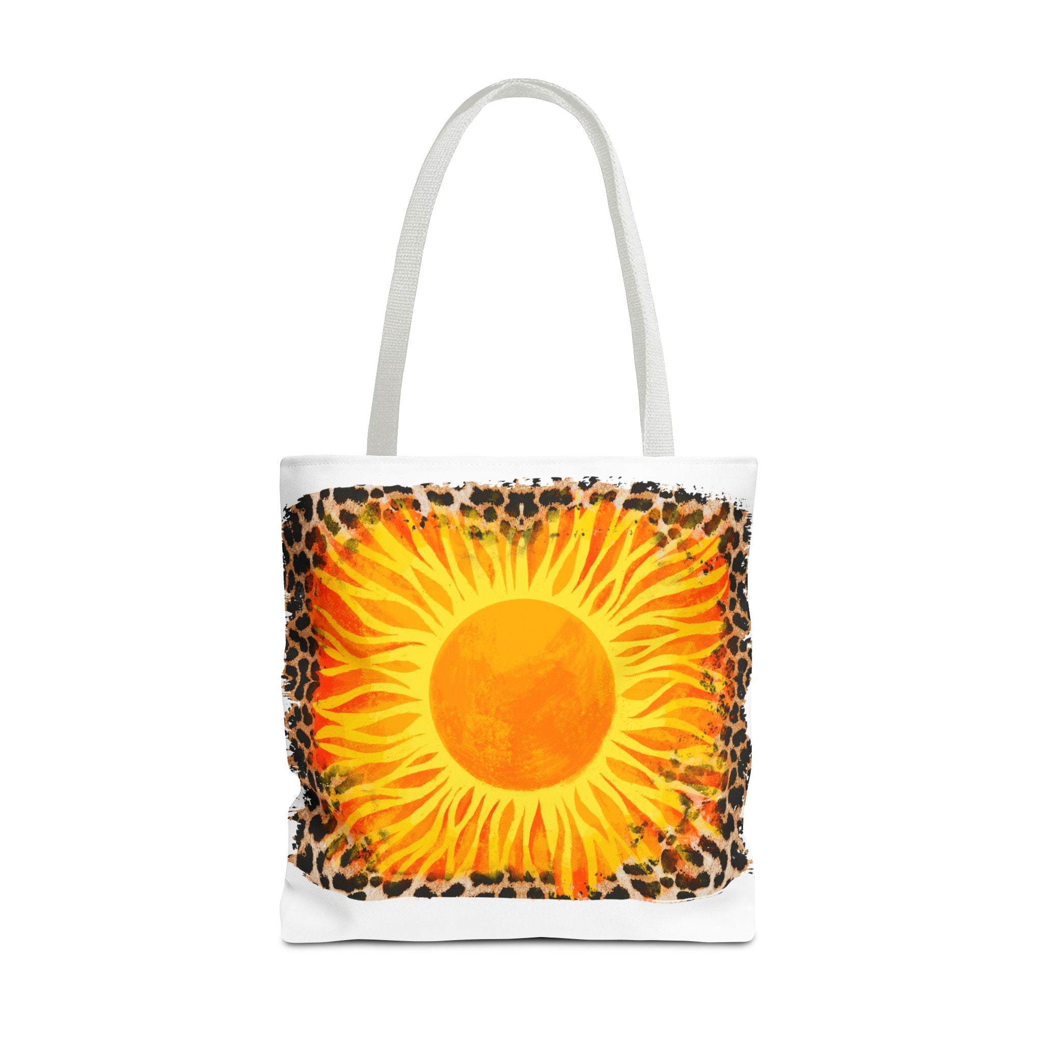 Sun with Leopard Tote Bag-Phoenix Styles