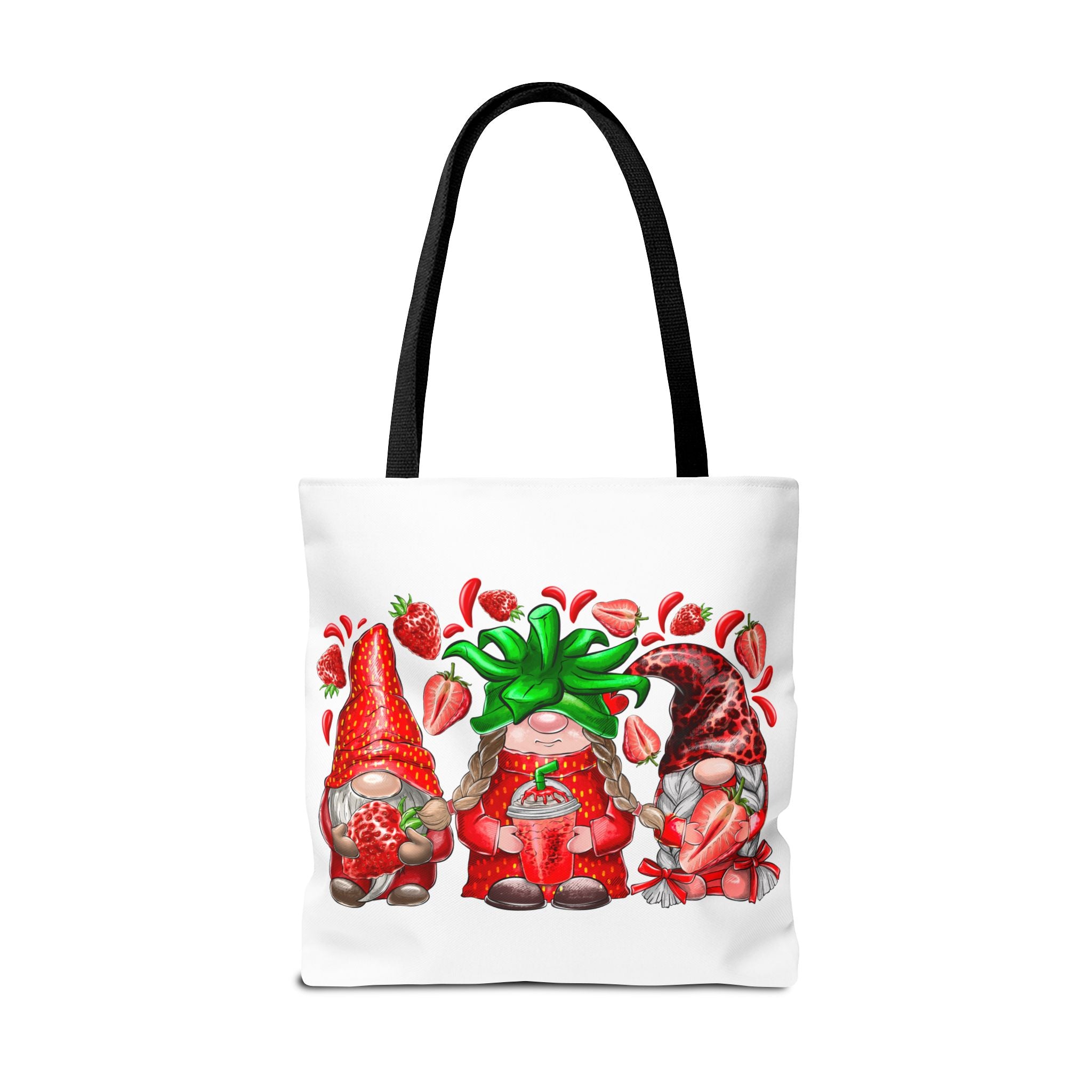 Strawberry Gnomes Tote Bag-Phoenix Styles