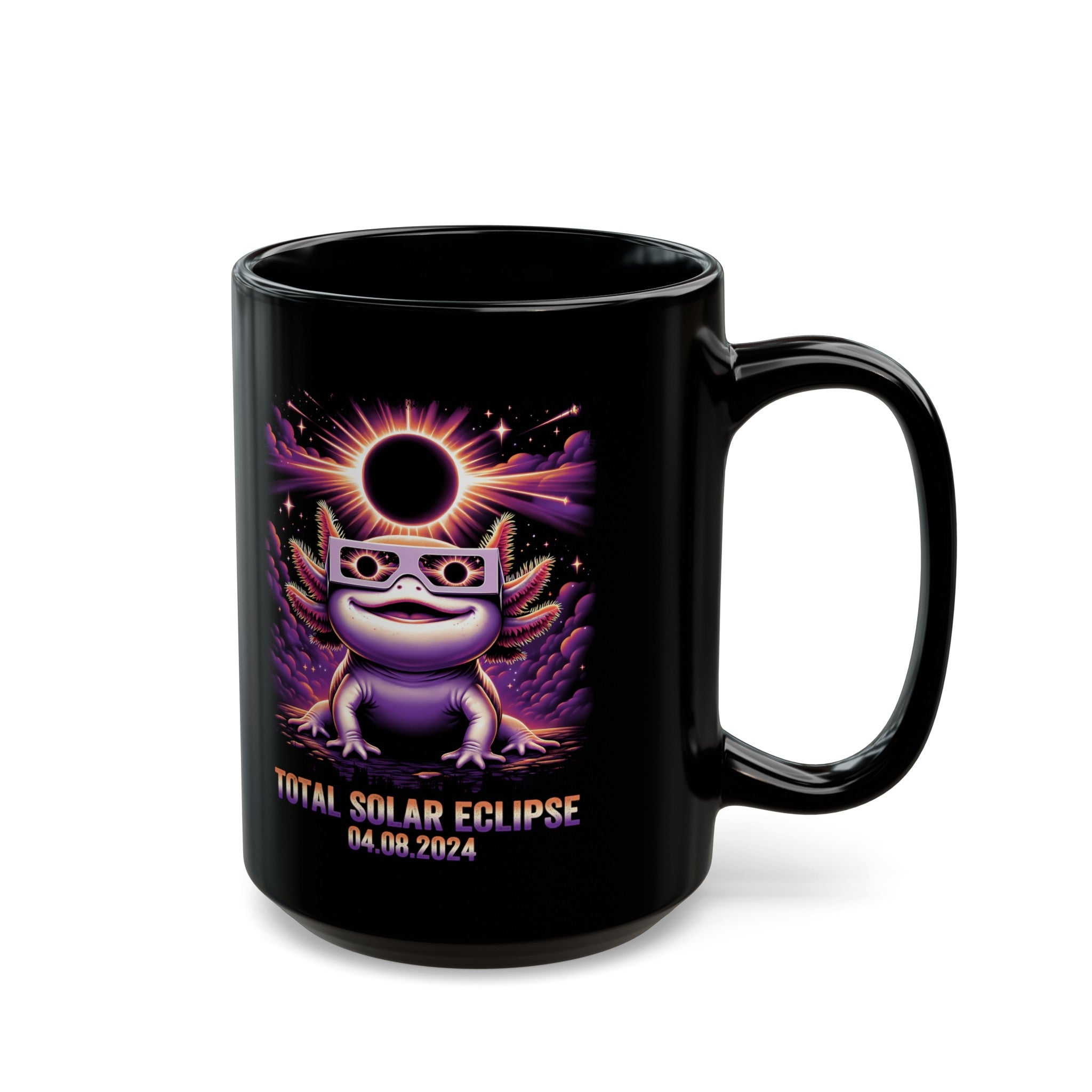 Total Solar Eclipse Black Mug (11oz, 15oz)-Phoenix Styles