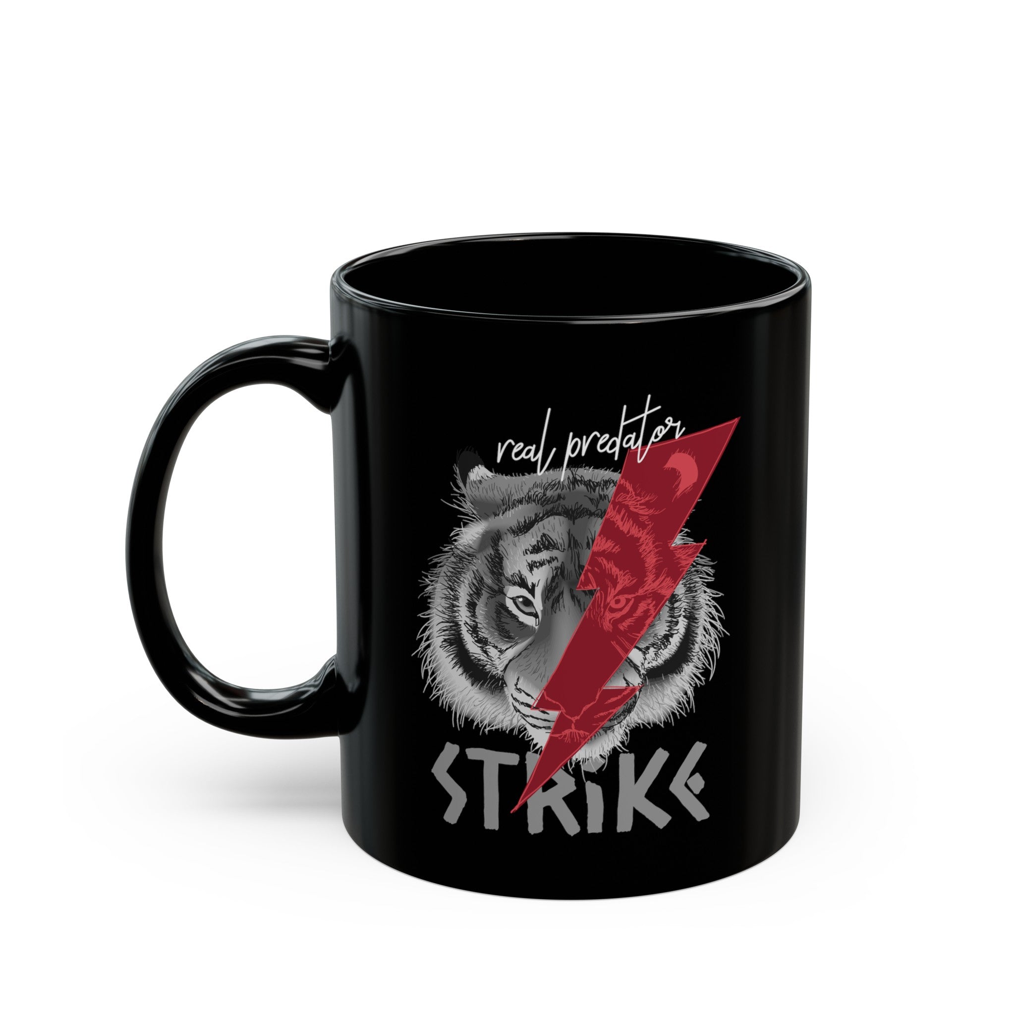 Real Predator Black Mug (11oz, 15oz)-Phoenix Styles