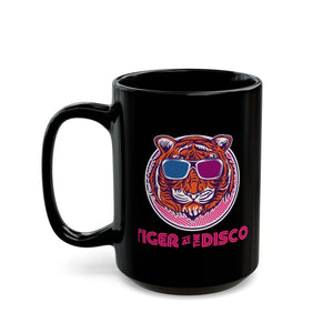 The Disco Tiger Black Mug (11oz, 15oz)-Phoenix Styles