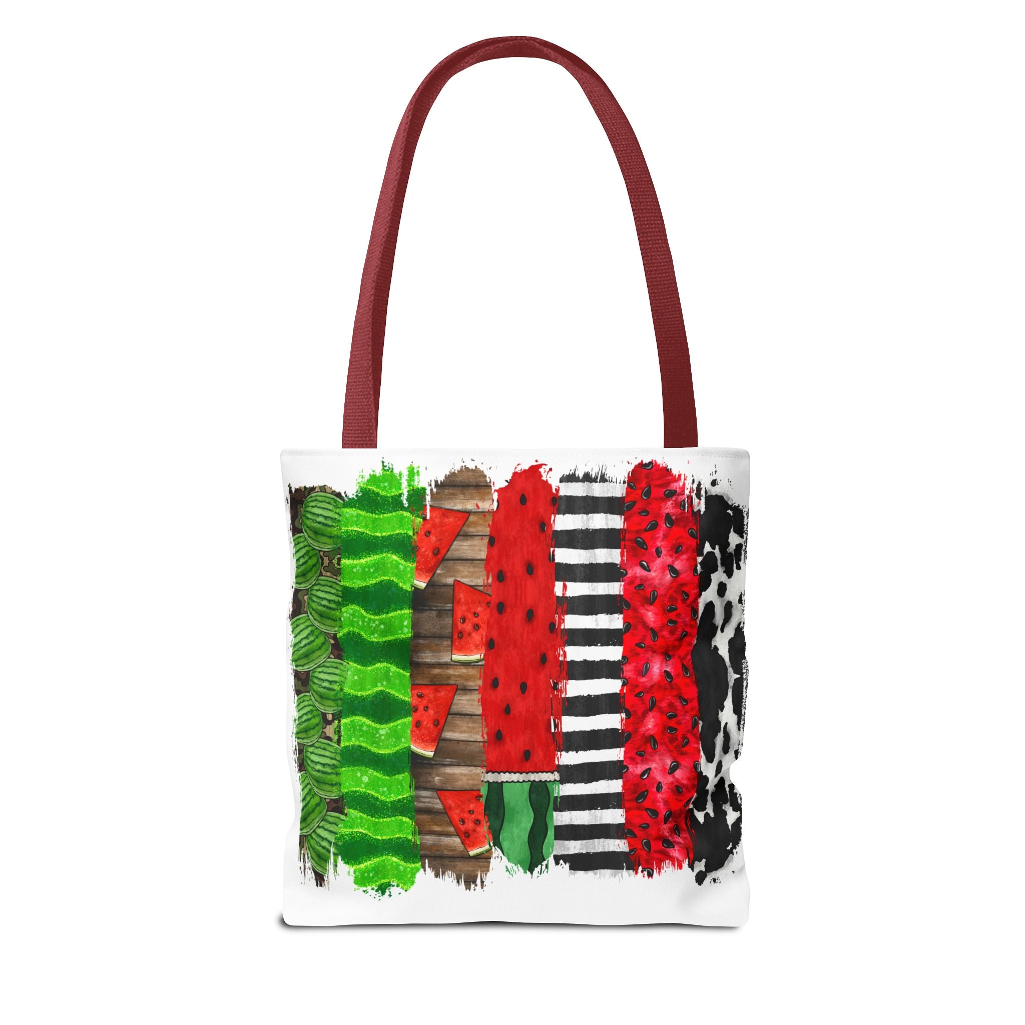 Watermelon Brush Stroke Tote Bag-Phoenix Styles