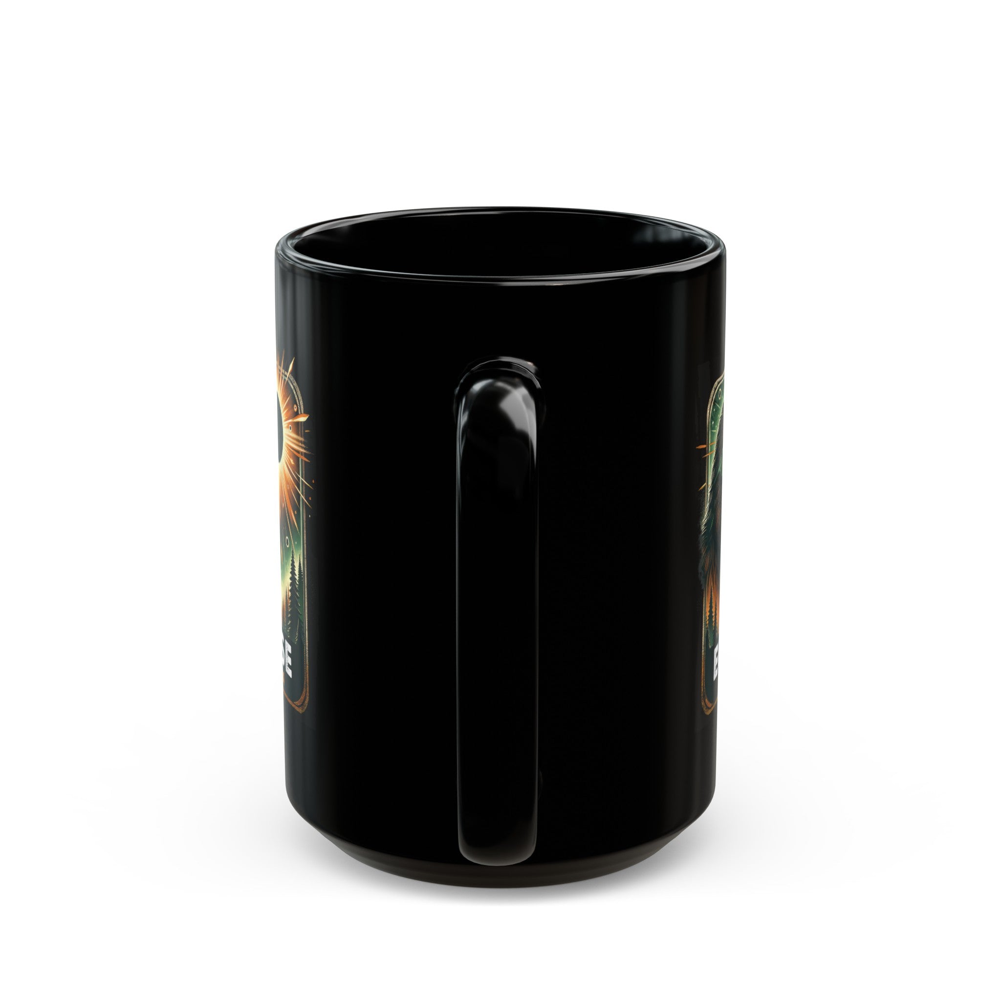 Solar Eclipse Ape Black Mug (11oz, 15oz)-Phoenix Styles