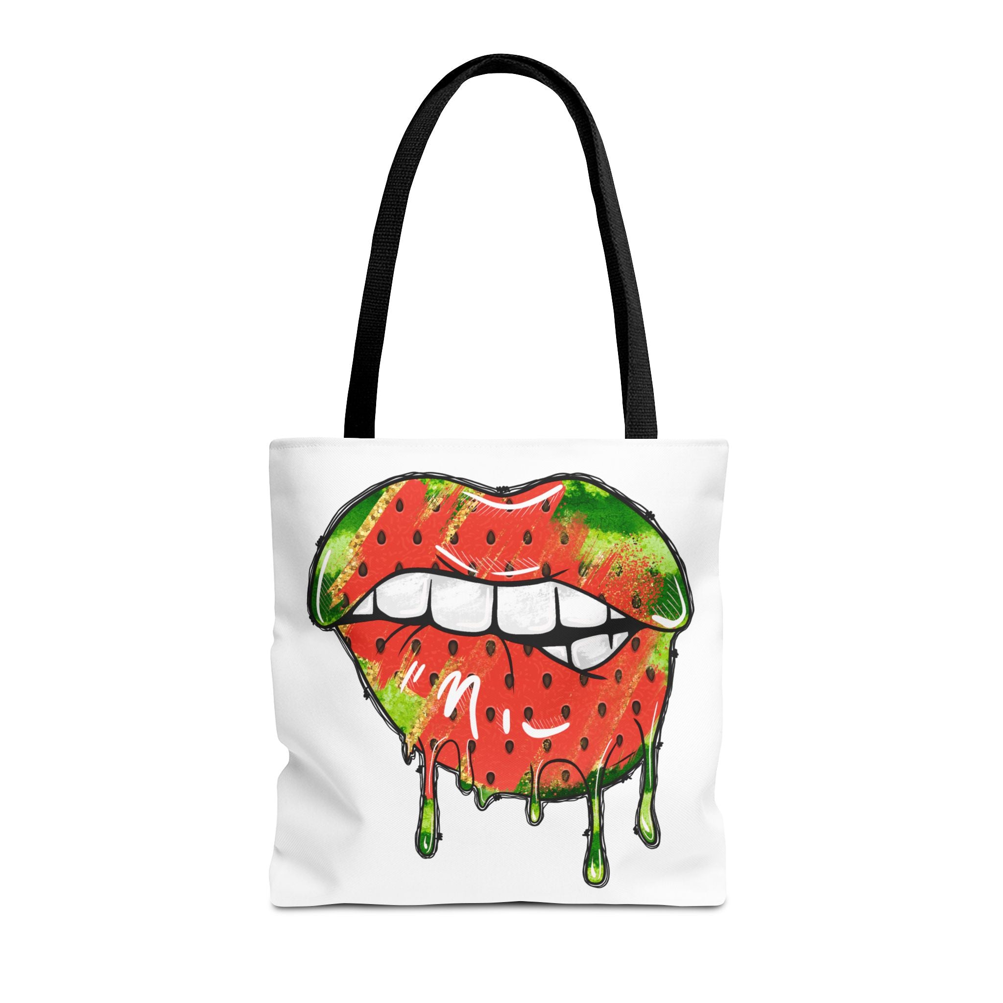 Watermelon Lips Tote Bag (AOP)-Phoenix Styles