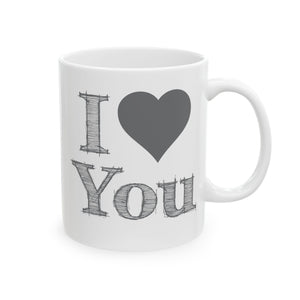 I Love You Ceramic Mug-Phoenix Styles