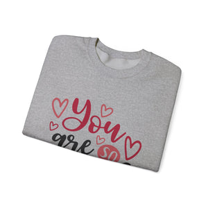 You Are So Loved Valentine's Day Crewneck Sweatshirt-Phoenix Styles