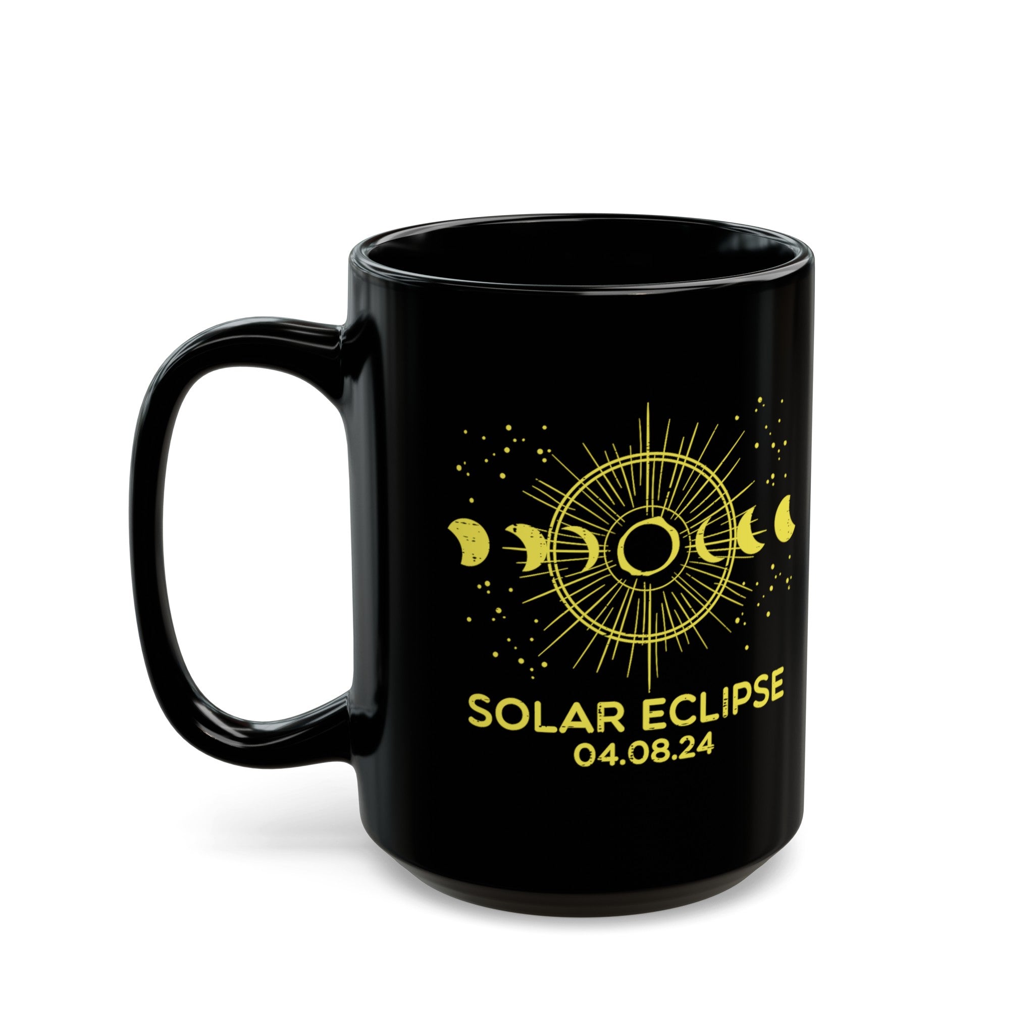 Solar Eclipse Black Mug (11oz, 15oz)-Phoenix Styles