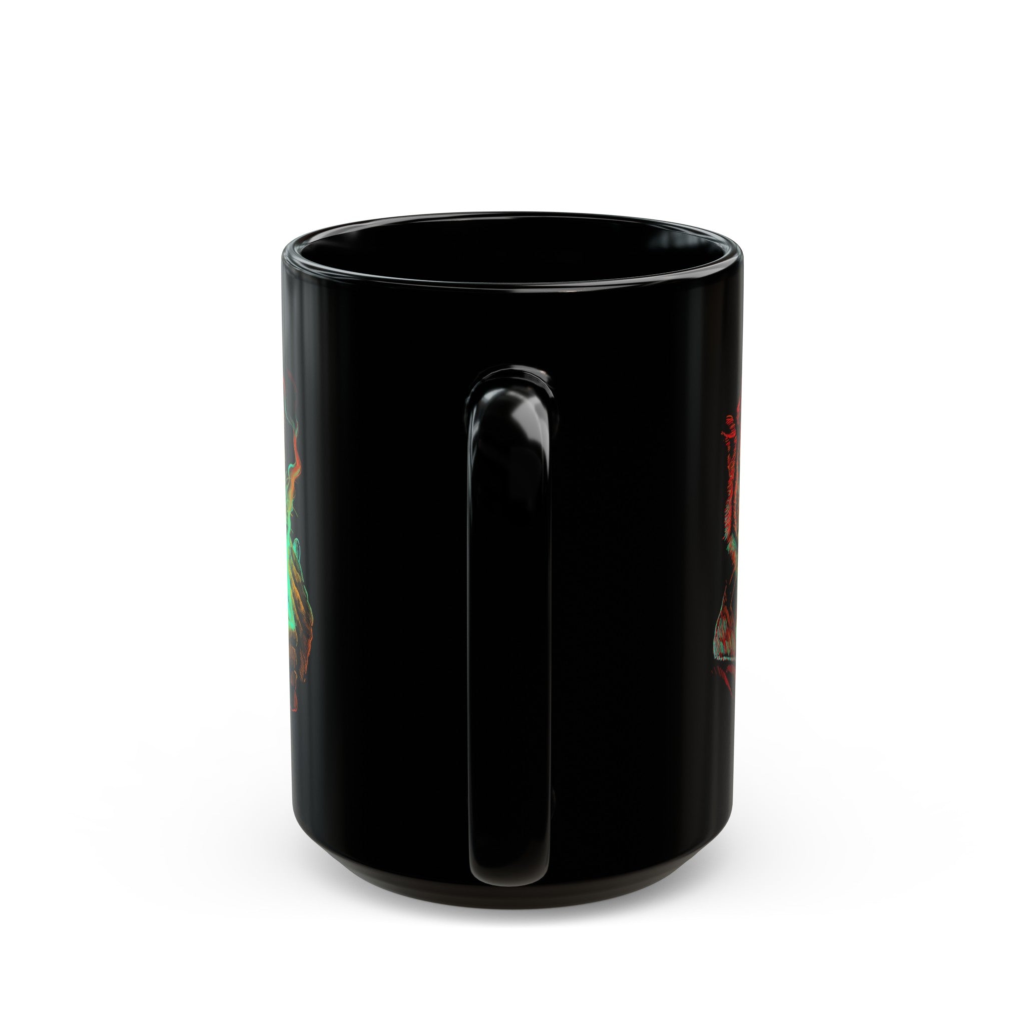 Smokin Tiger Black Mug (11oz, 15oz)-Phoenix Styles