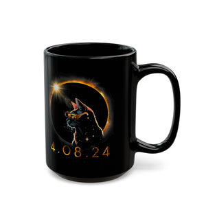 Meow Solar Black Mug (11oz, 15oz)-Phoenix Styles