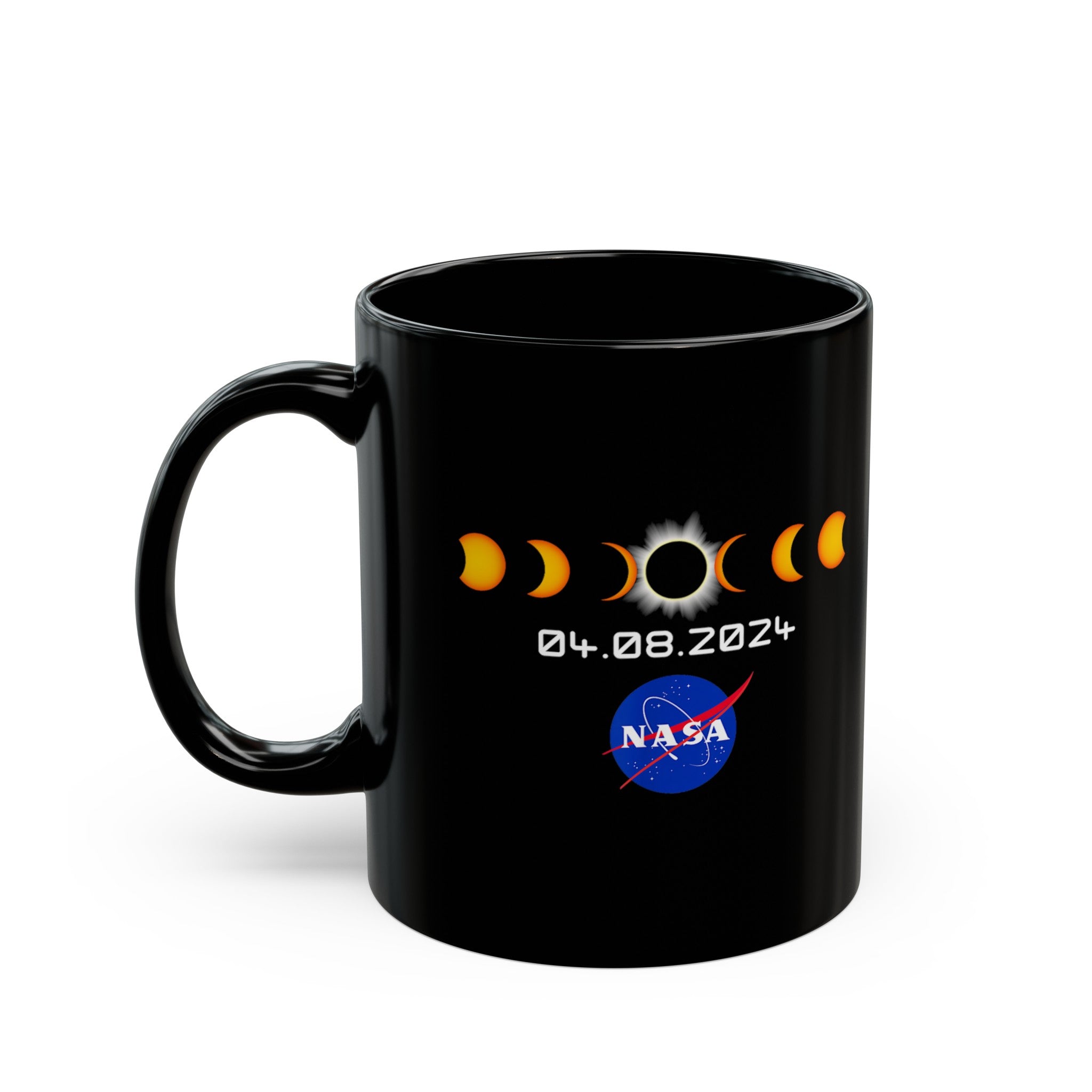 Eclipse Nasa Black Mug (11oz, 15oz)-Phoenix Styles