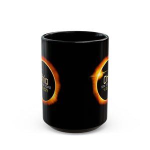 Ohio Total Solar Eclipse Black Mug (11oz, 15oz)-Phoenix Styles