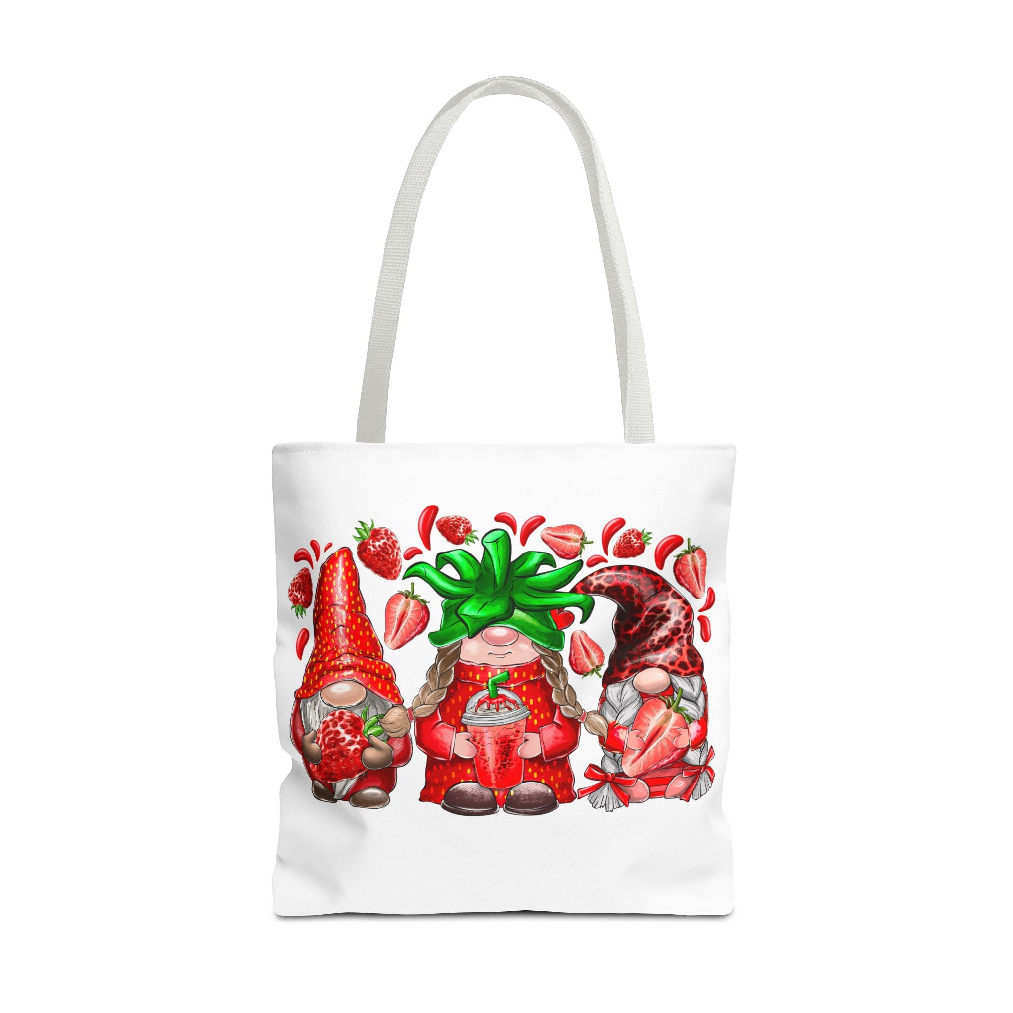 Strawberry Gnomes Tote Bag-Phoenix Styles