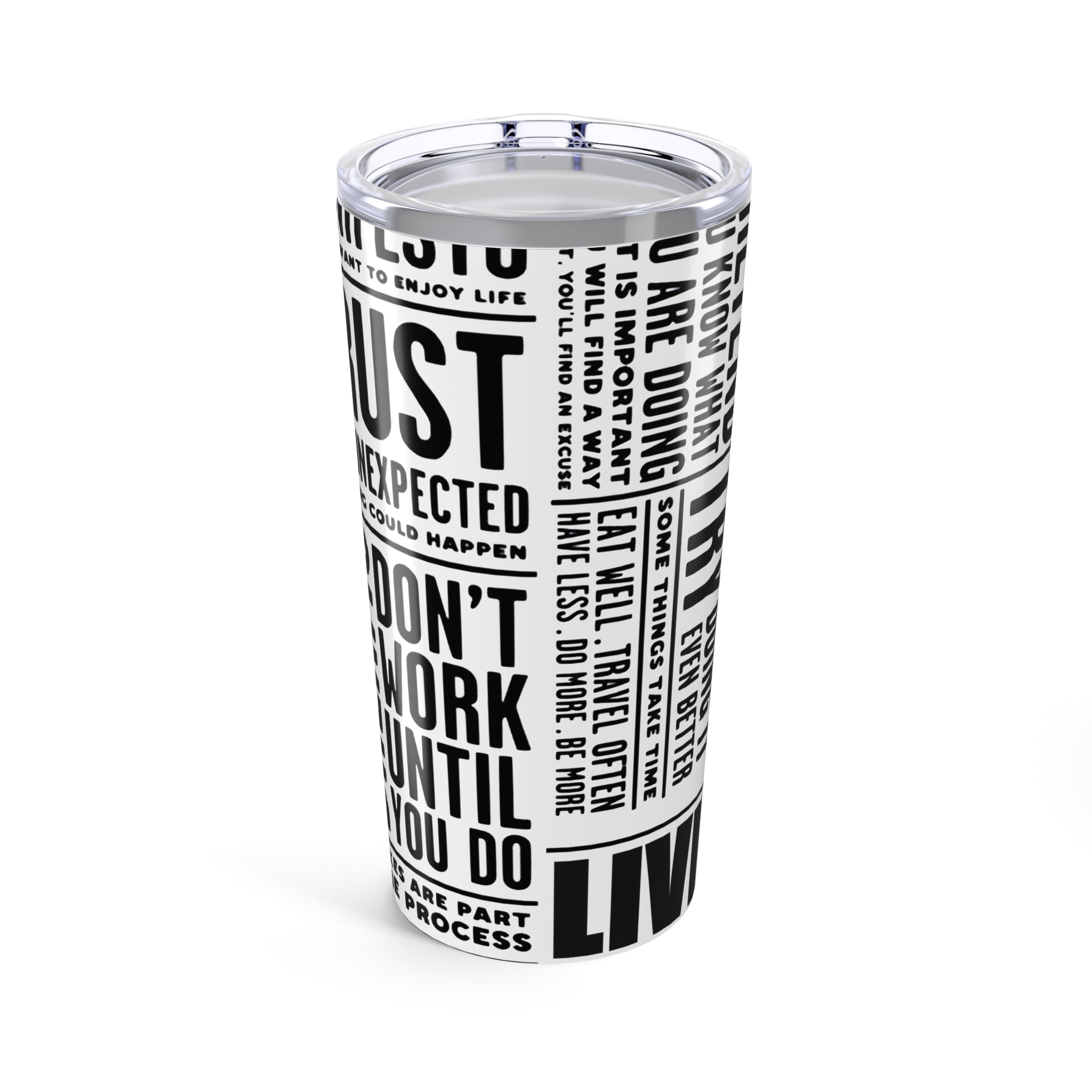 Inspiring Quote Tumbler 20oz - Stay Creative & Be Yourself