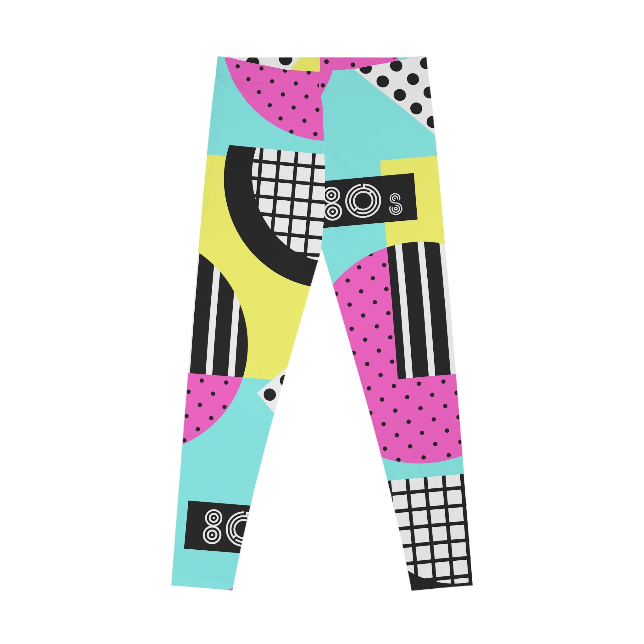 80's Pattern Print Stretchy Leggings