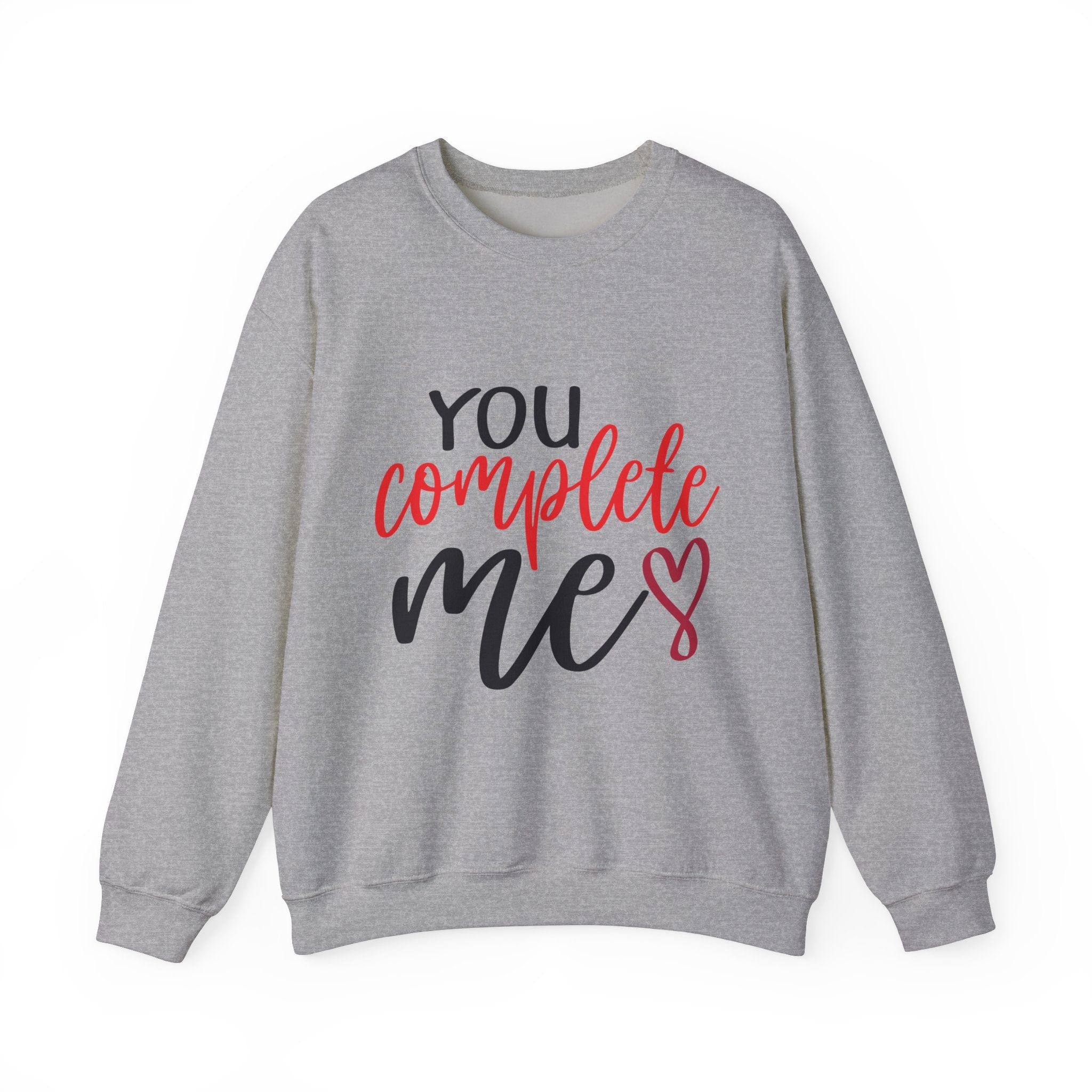 You Complete Me Valentine's Day Crewneck Sweatshirt-Phoenix Styles