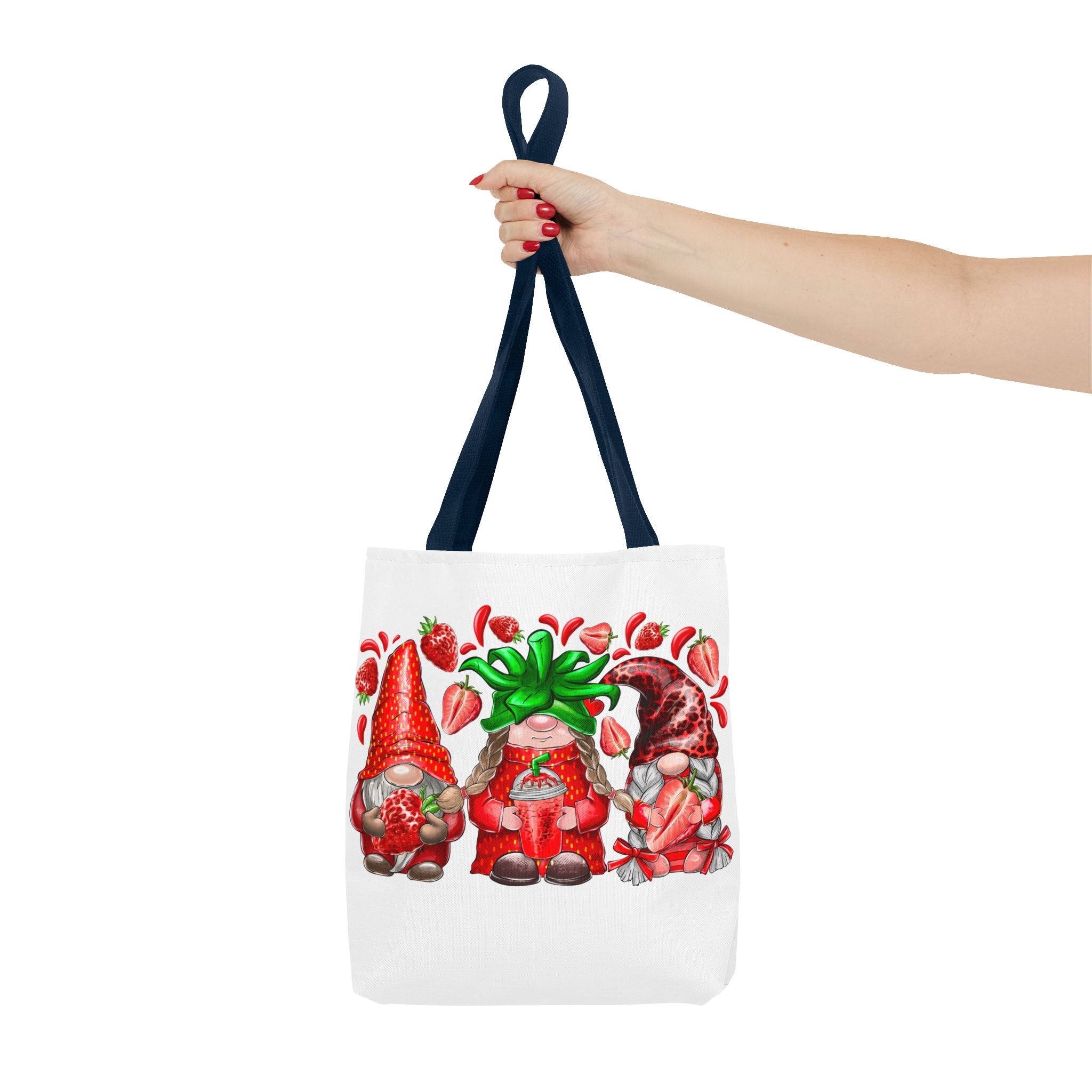 Strawberry Gnomes Tote Bag-Phoenix Styles