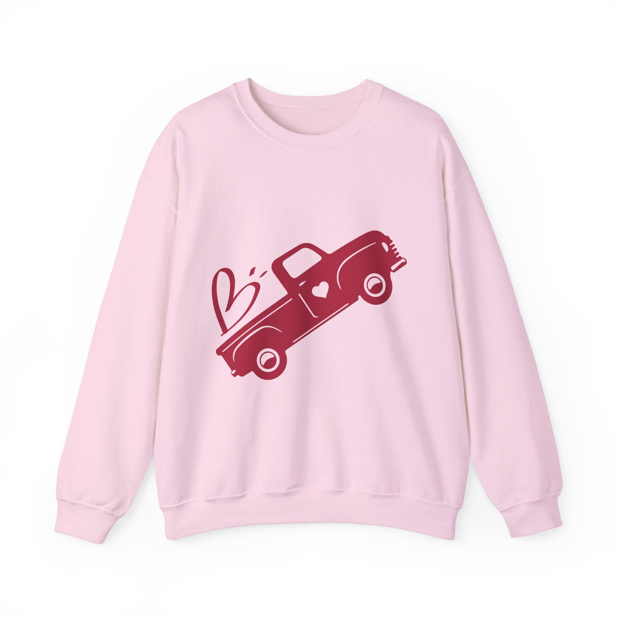 Valentine's Day Truck Crewneck Sweatshirt-Phoenix Styles