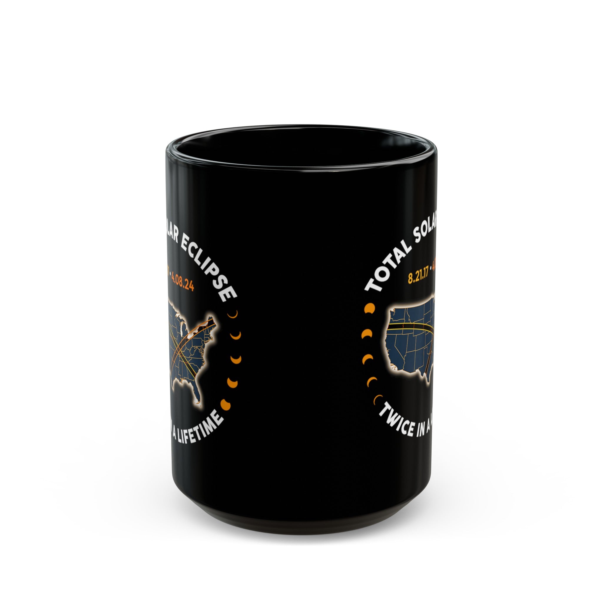 Solar Eclipse Black Mug (11oz, 15oz)-Phoenix Styles