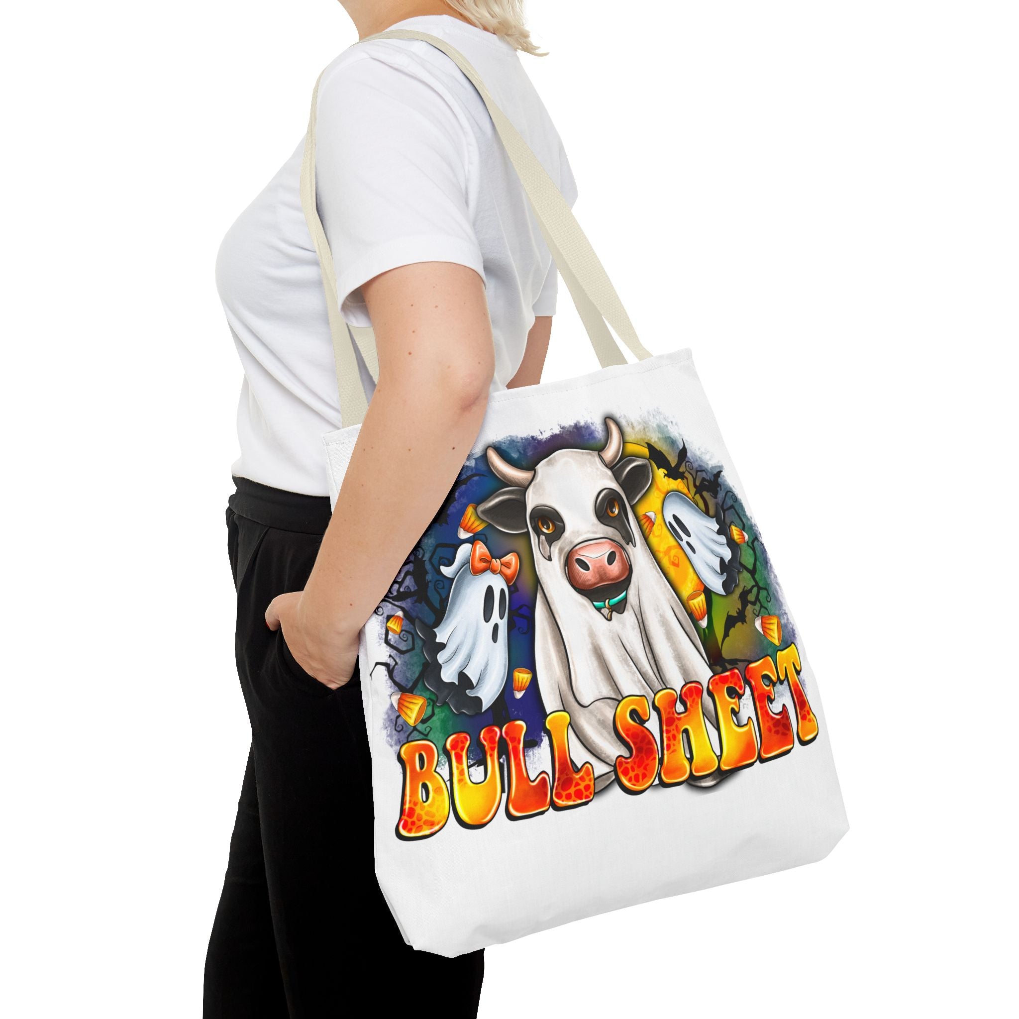 Bullsheet Halloween Tote Bag-Phoenix Styles