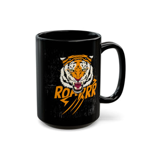 Roarrr Black Mug (11oz, 15oz)-Phoenix Styles