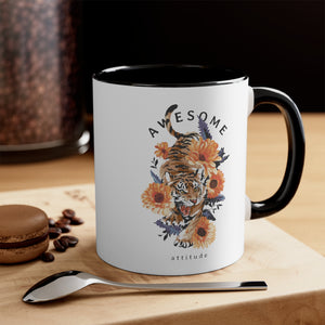 Awesome Tiger Accent Coffee Mug, 11oz-Phoenix Styles