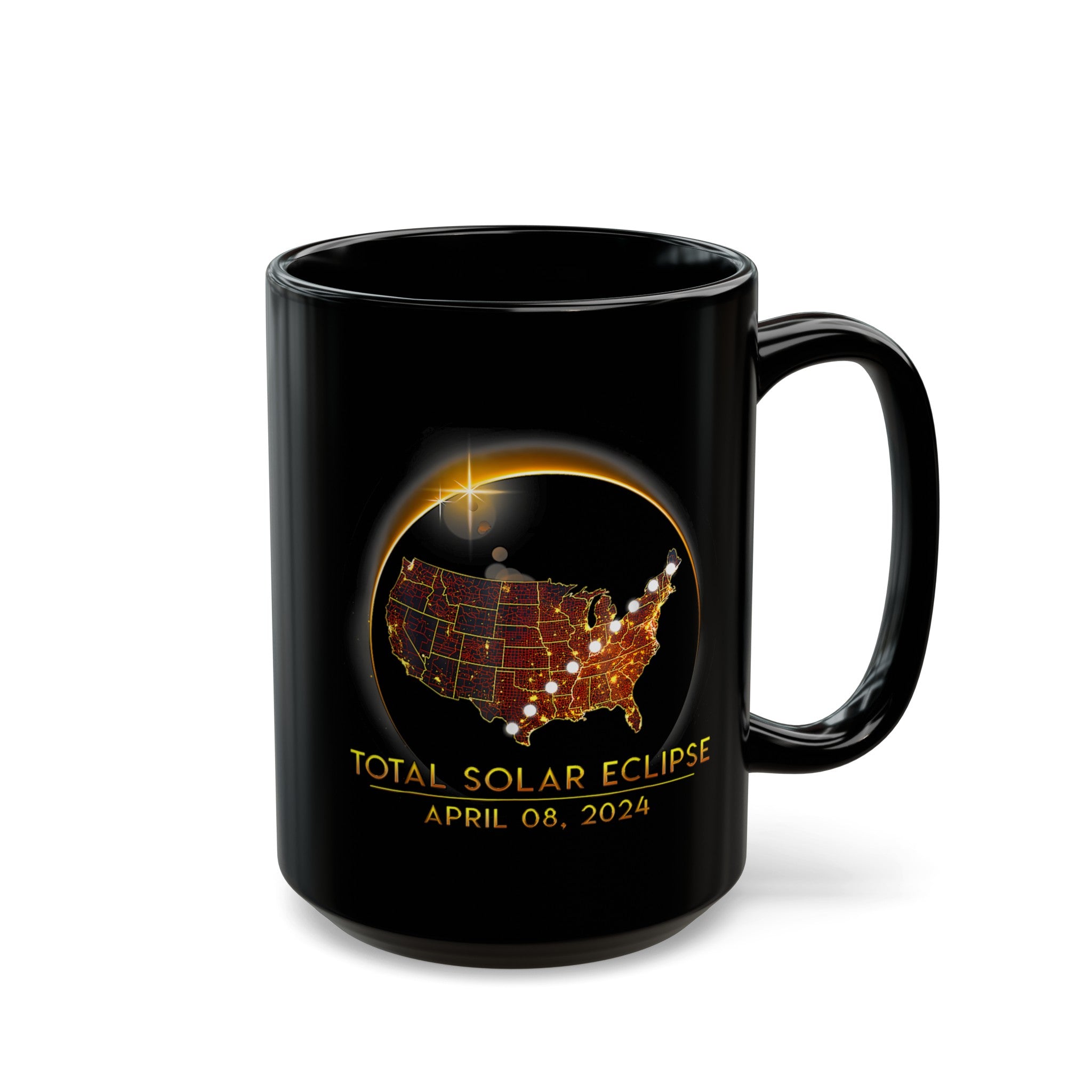 Best Solar Eclipse Black Mug (11oz, 15oz)-Phoenix Styles