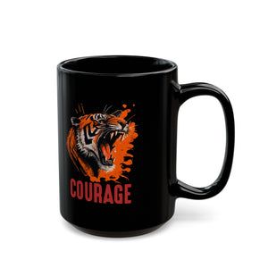 Courage Black Mug (11oz, 15oz)-Phoenix Styles