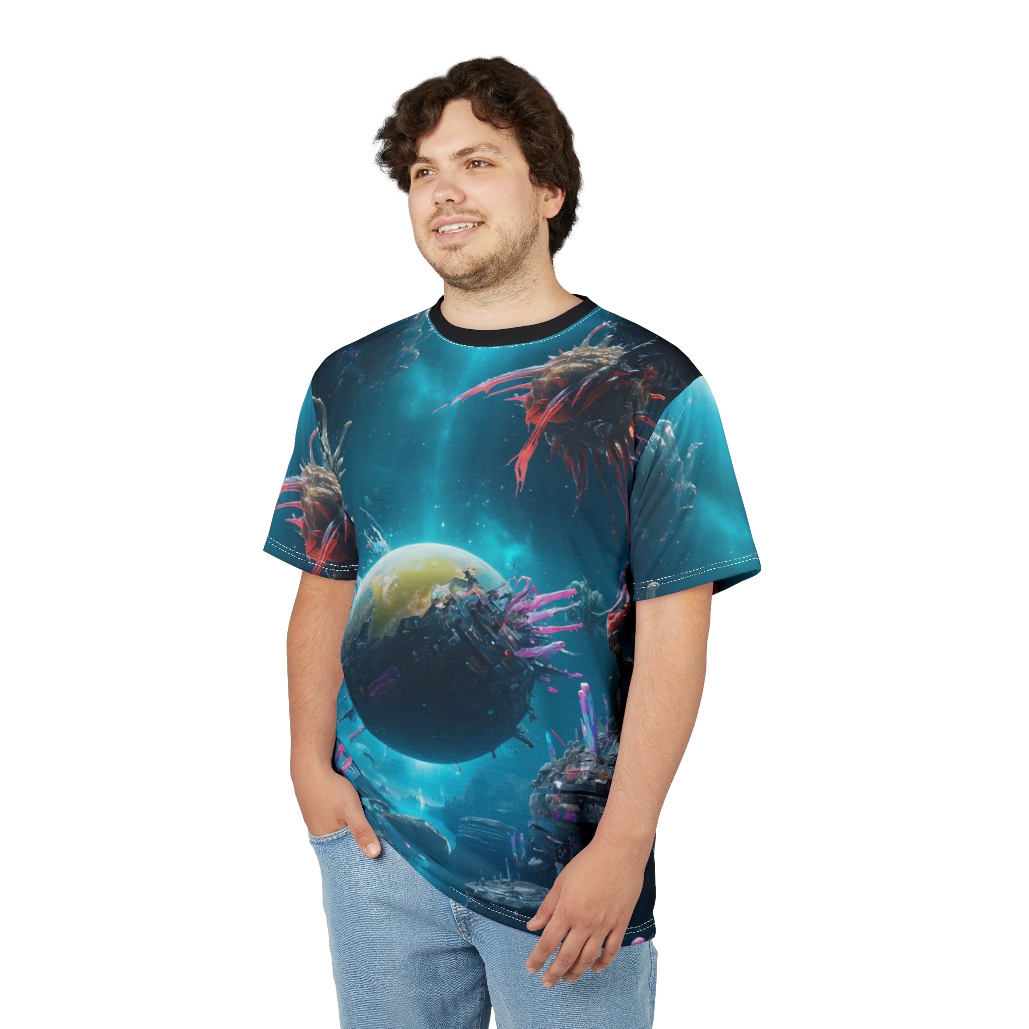 Galactic Adventure Tee - Space-Themed Graphic T-Shirt