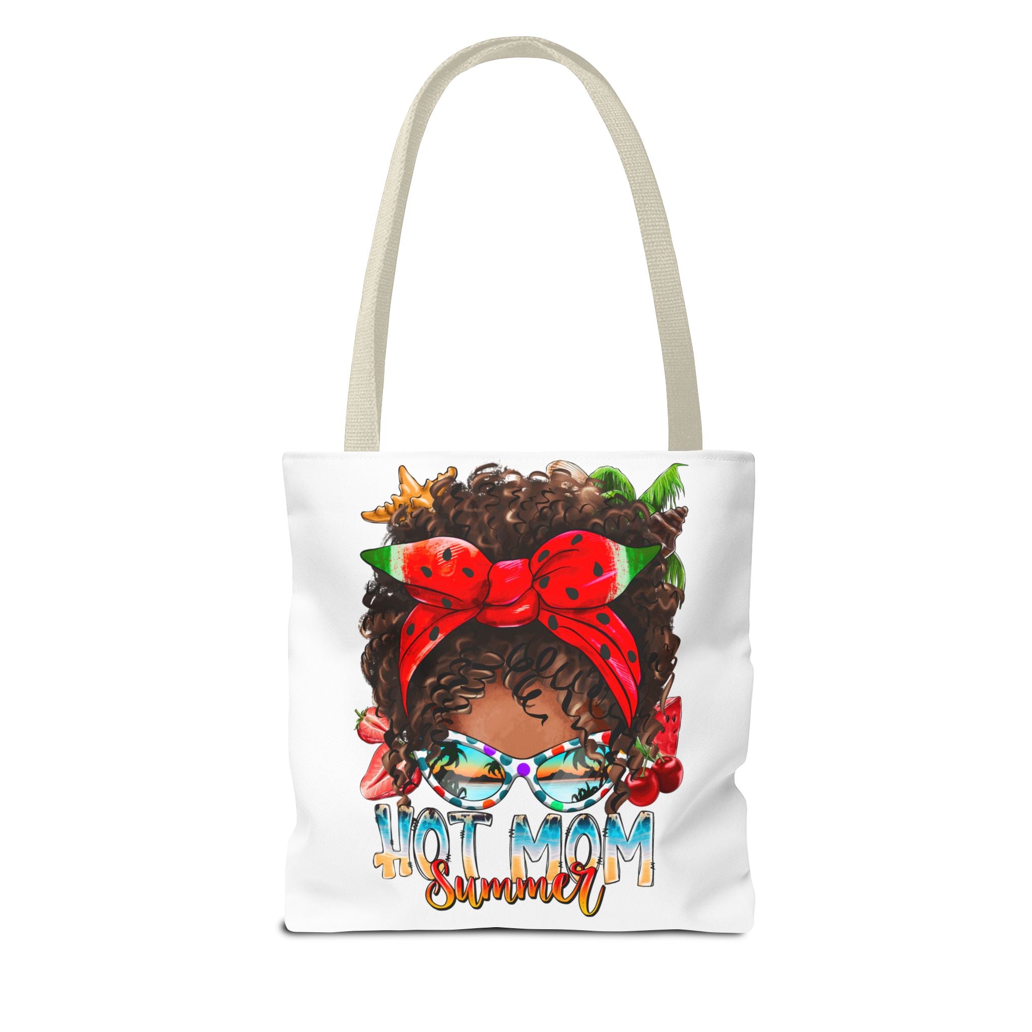 Hot Mom Summer Afro Tote Bag-Phoenix Styles