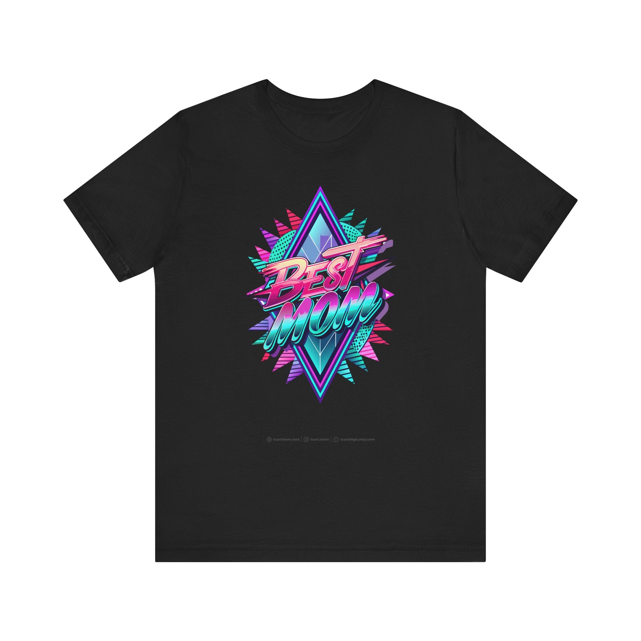 Best Mom Unisex Jersey Short Sleeve Tee - Colorful Graffiti Design