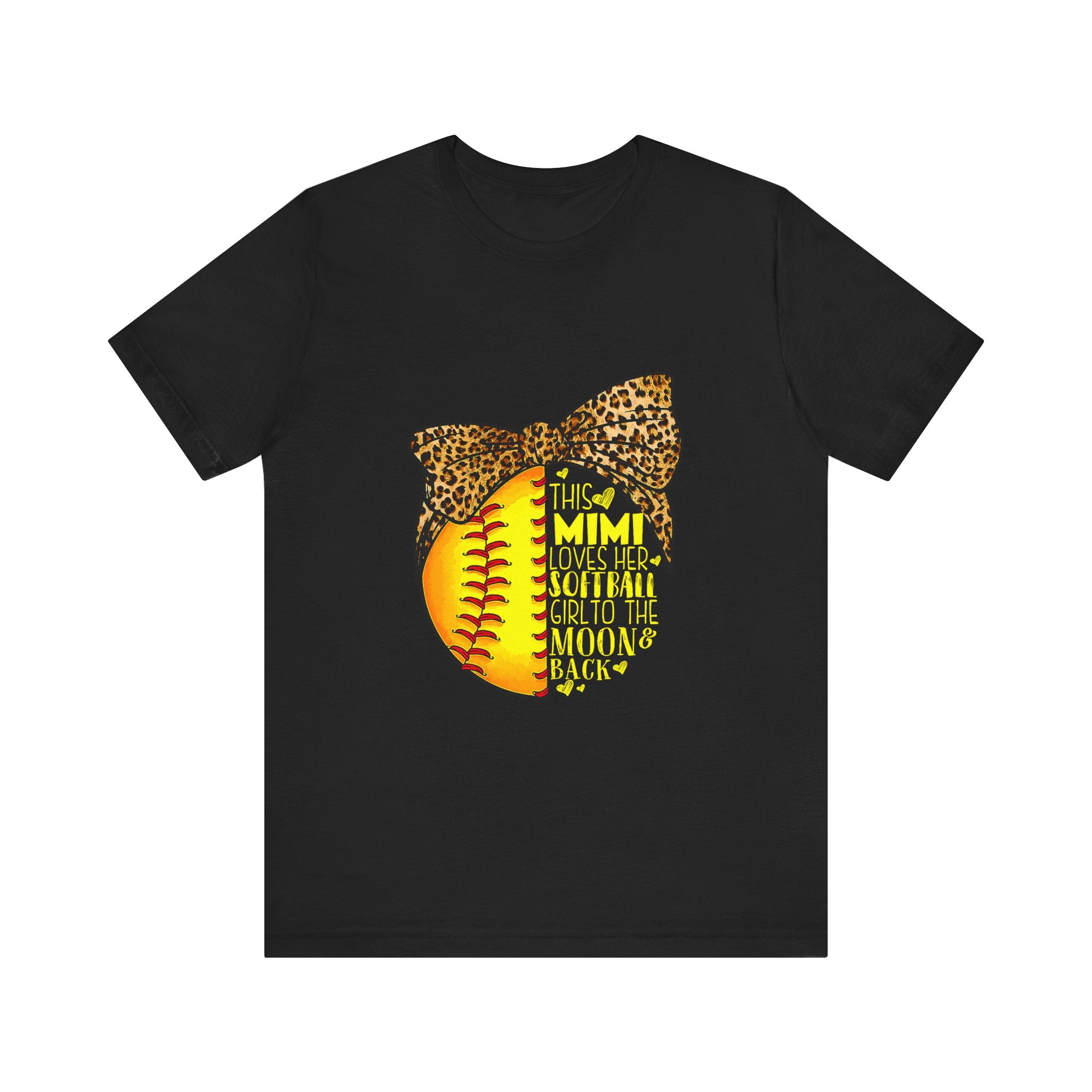 Softball Mom Tee - Mimi Loves Her Softball Girl To The Moon
